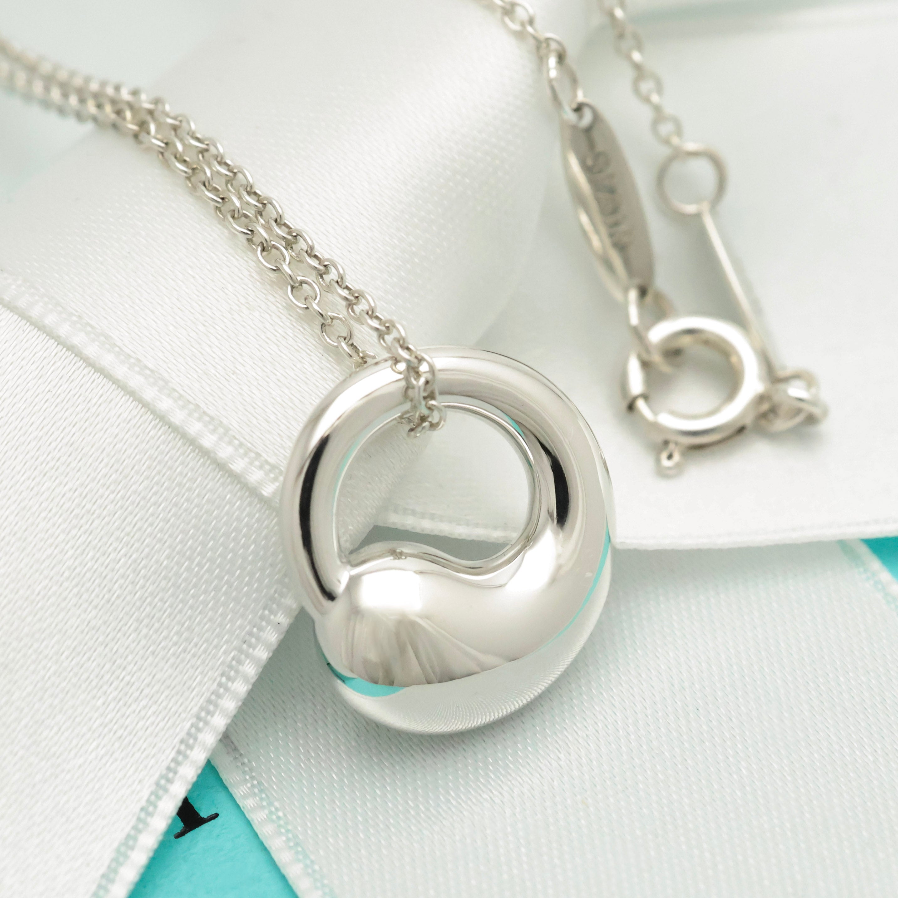 Tiffany & Co. MEDIUM Eternal Circle Necklace Sterling Silver 925 