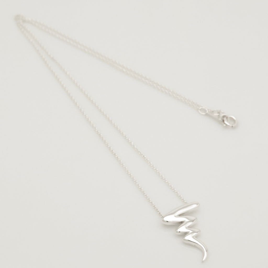 Tiffany & Co. Picasso Scribble Zig Zag Necklace Sterling Silver 925