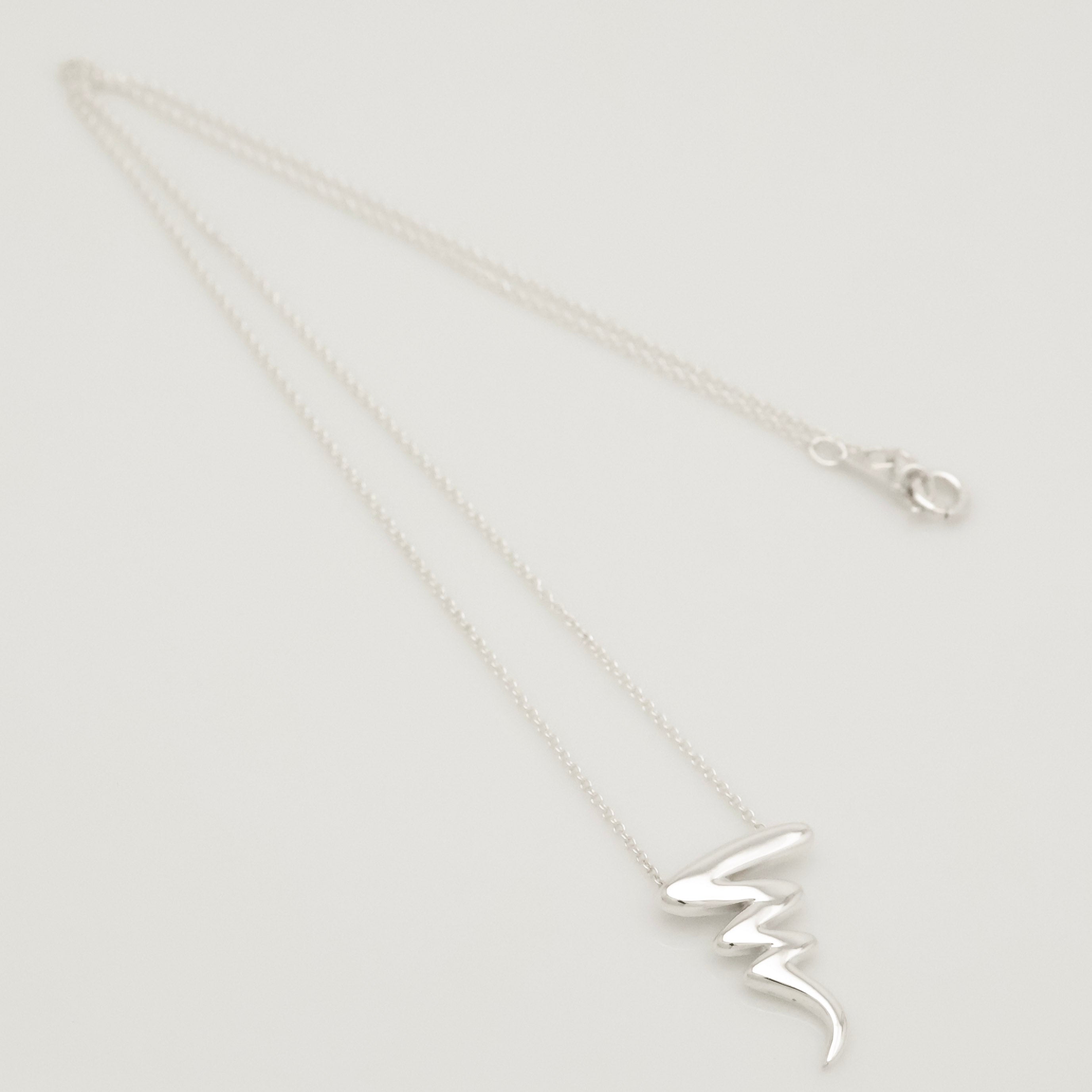 Tiffany & Co. Picasso Scribble Zig Zag Necklace Sterling Silver 925