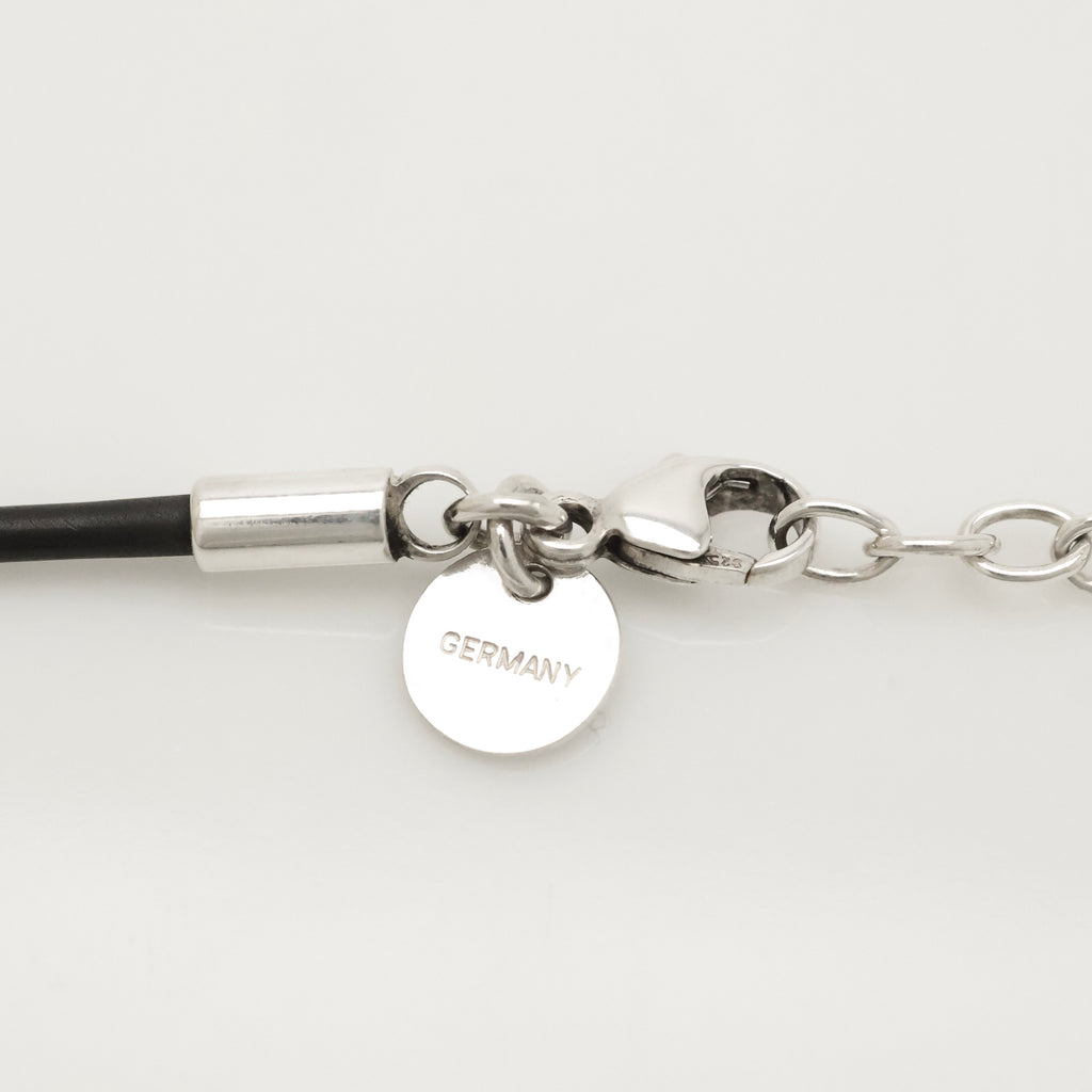 TIFFANY&Co. リターントゥ ティファニー ハート タグ ブラック チタン ラバー コード ネックレス AG925