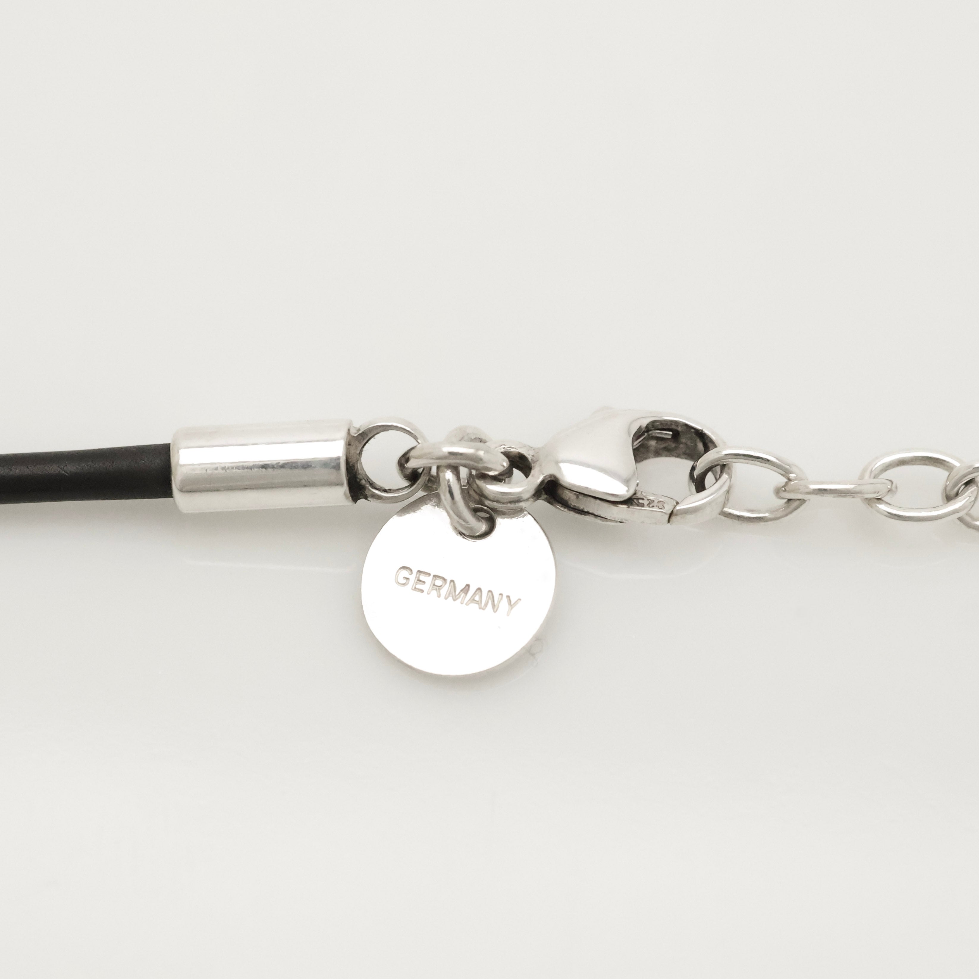 TIFFANY&Co. リターントゥ ティファニー ハート タグ ブラック チタン ラバー コード ネックレス AG925