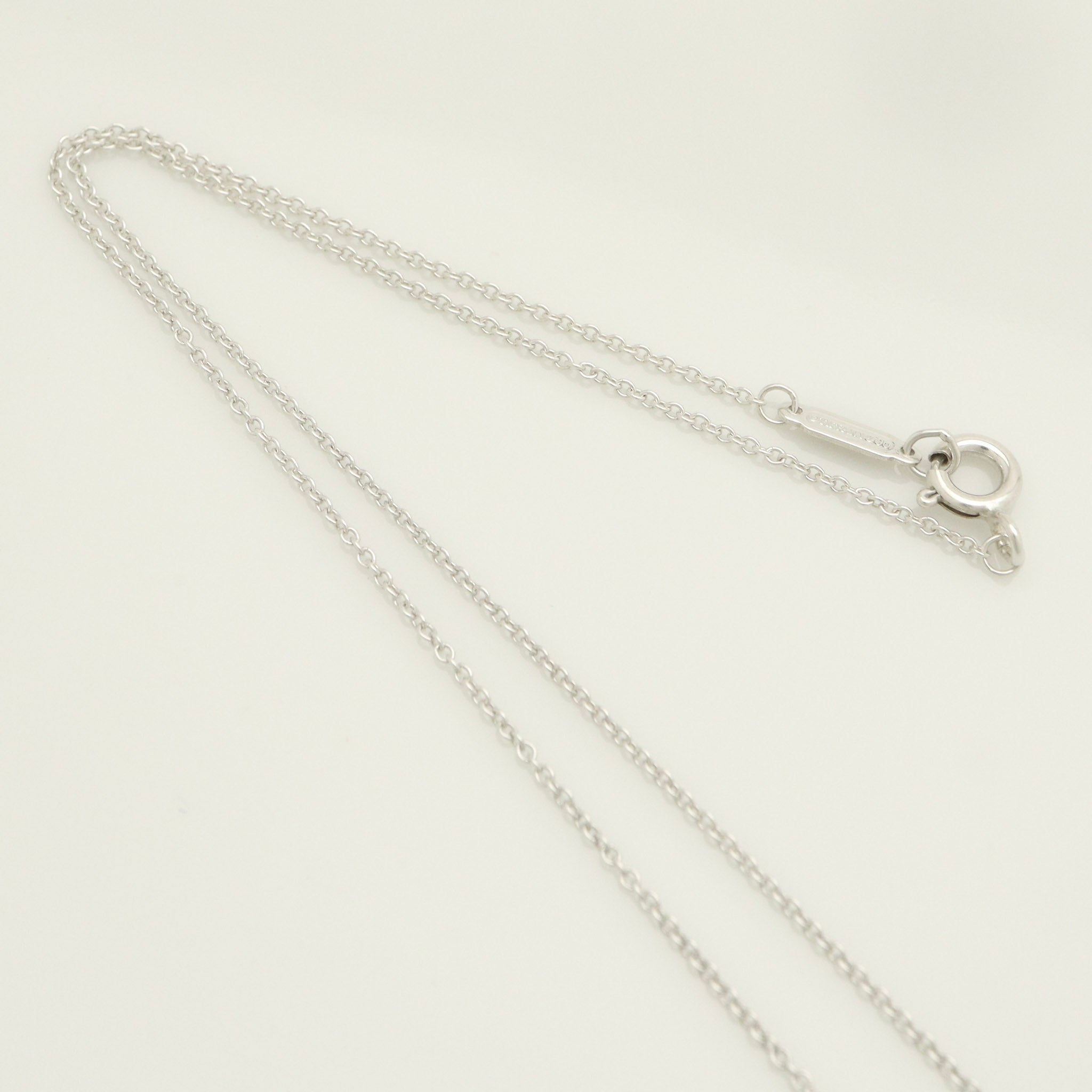 Tiffany & Co. 1837 Interlocking Circles Lariat Necklace Sterling Silver 925