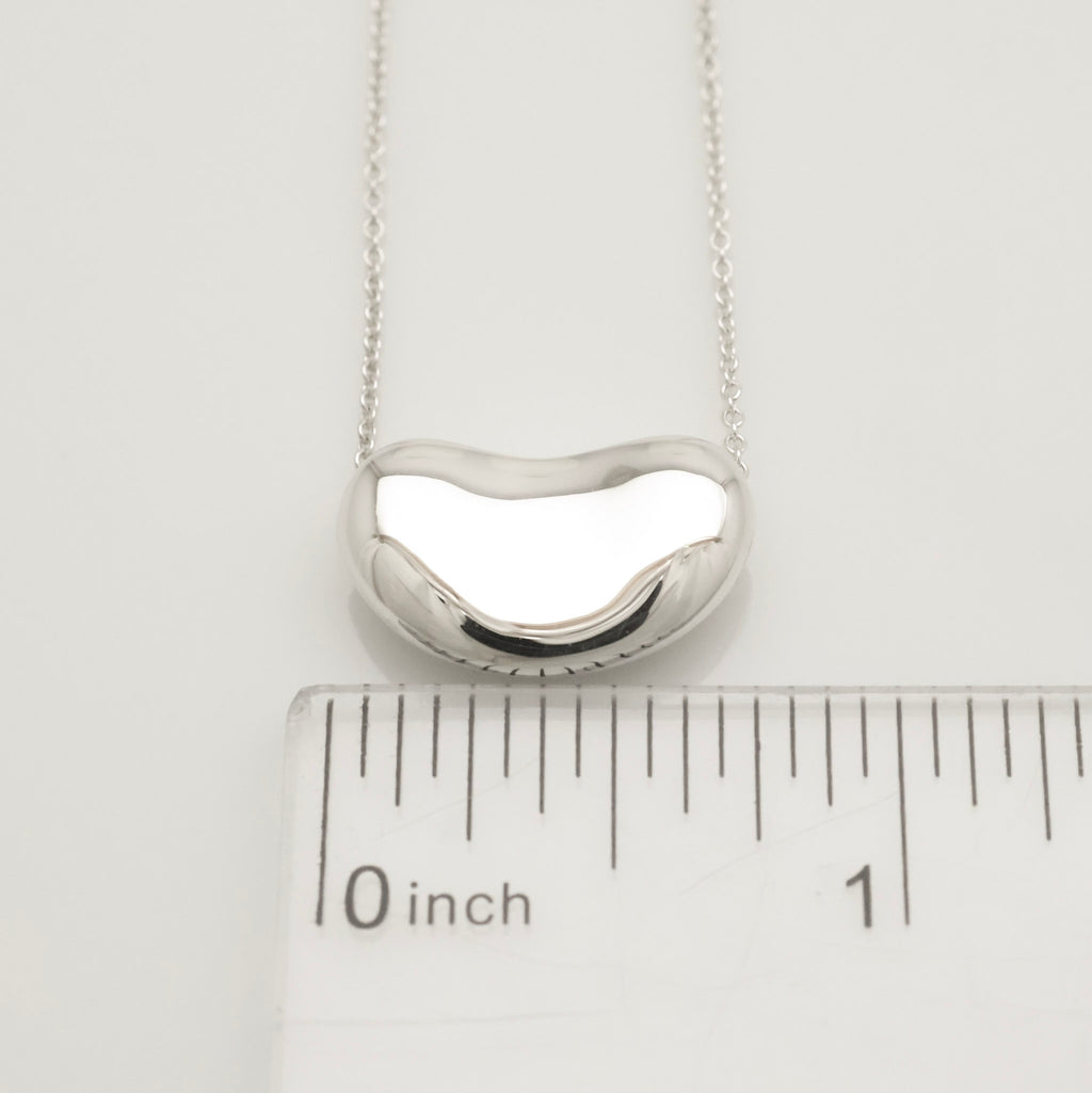  Tiffany & Co. Peretti Large  Bean Necklace  Sterling Silver 925 