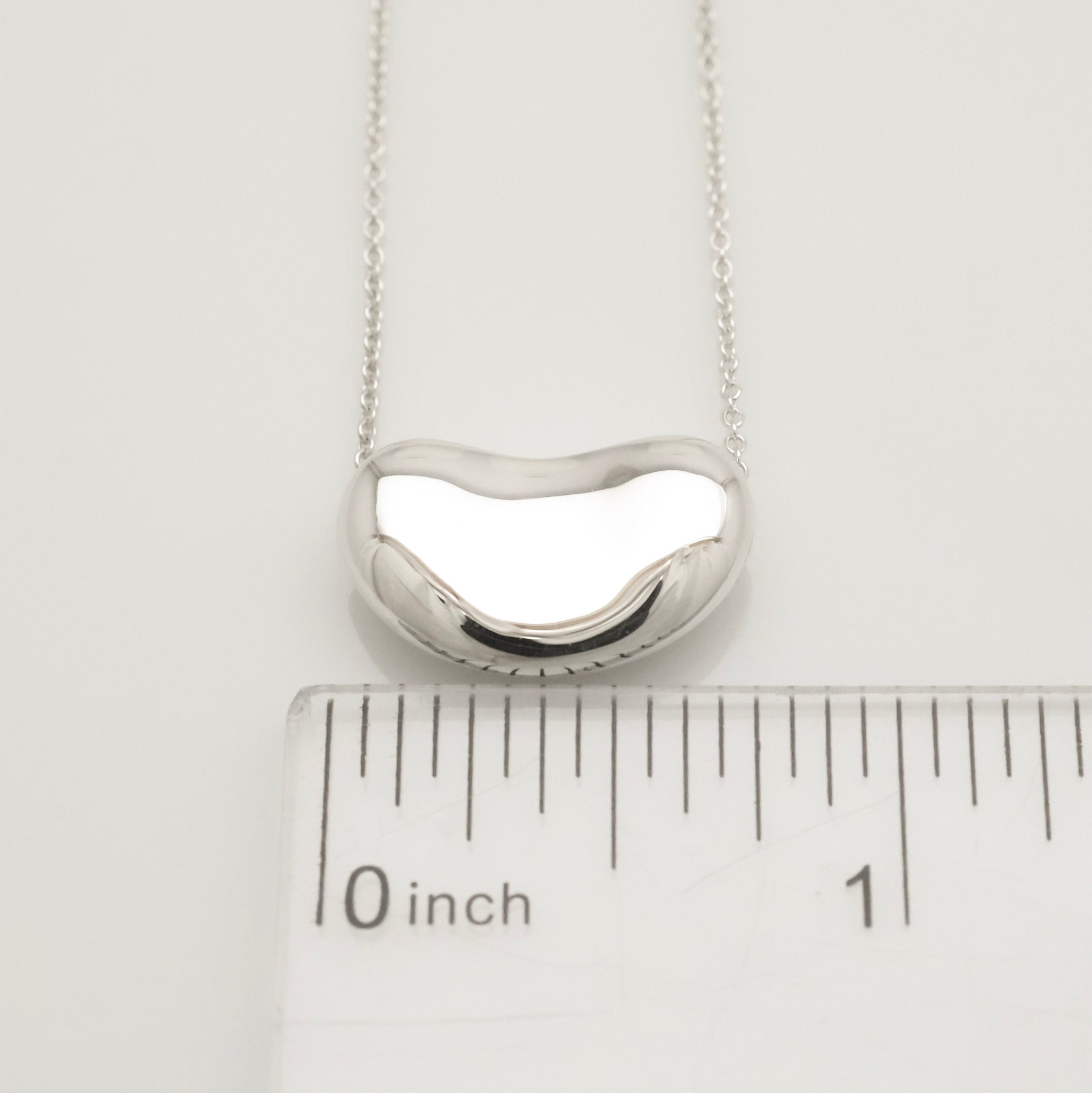  Tiffany & Co. Peretti Large  Bean Necklace  Sterling Silver 925 