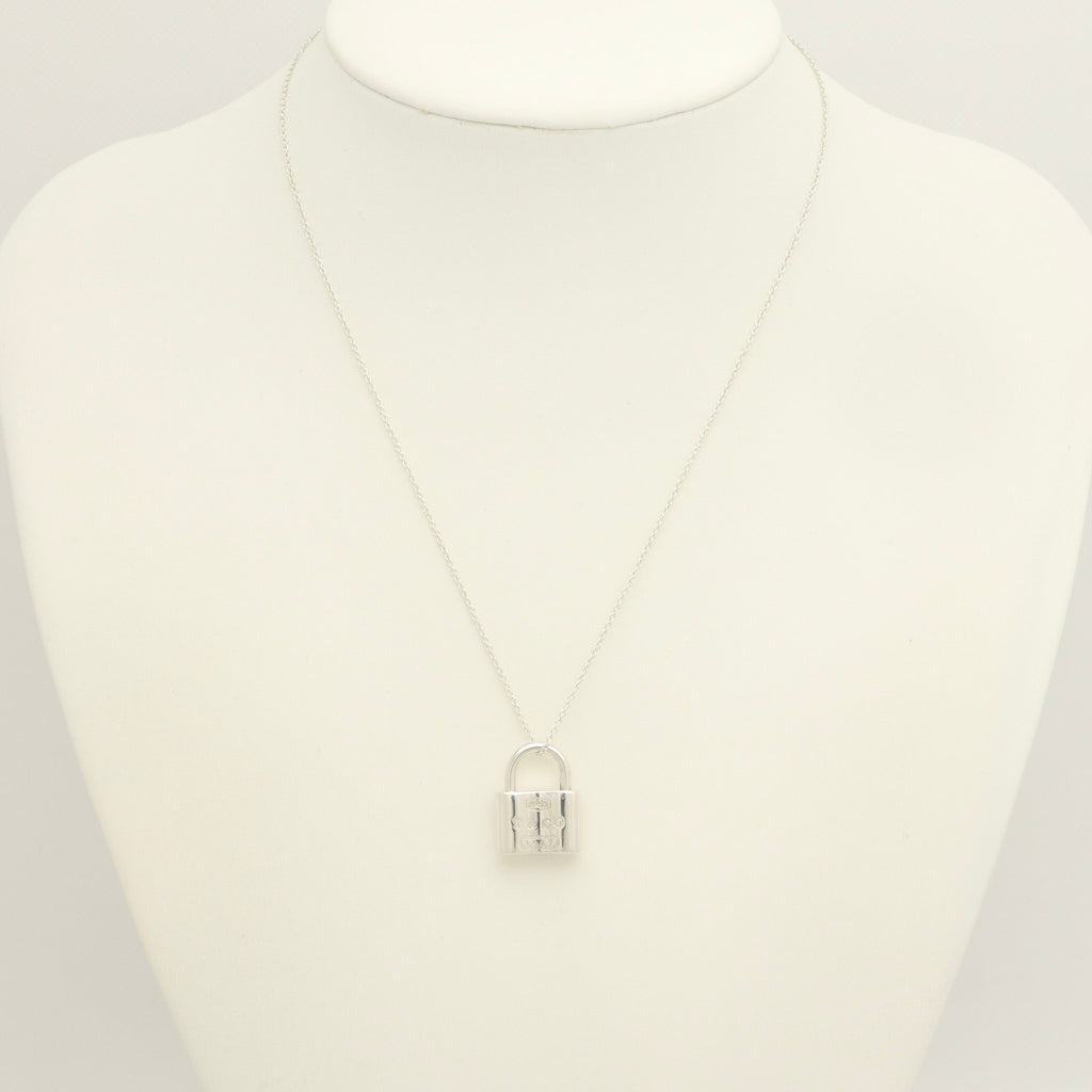 Tiffany & Co 1837 Padlock Necklace Pendant Sterling Silver 925