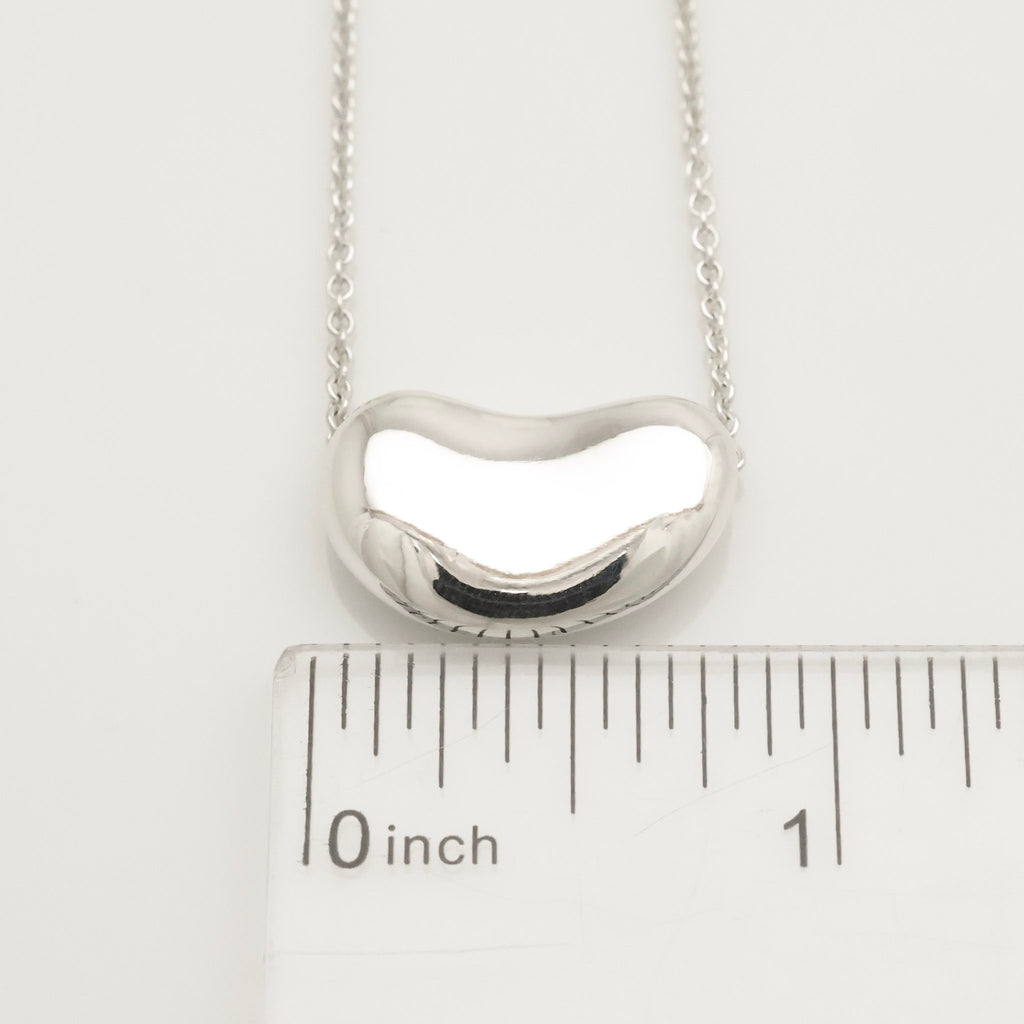  Tiffany & Co. Peretti Large  Bean Necklace  Sterling Silver 925 