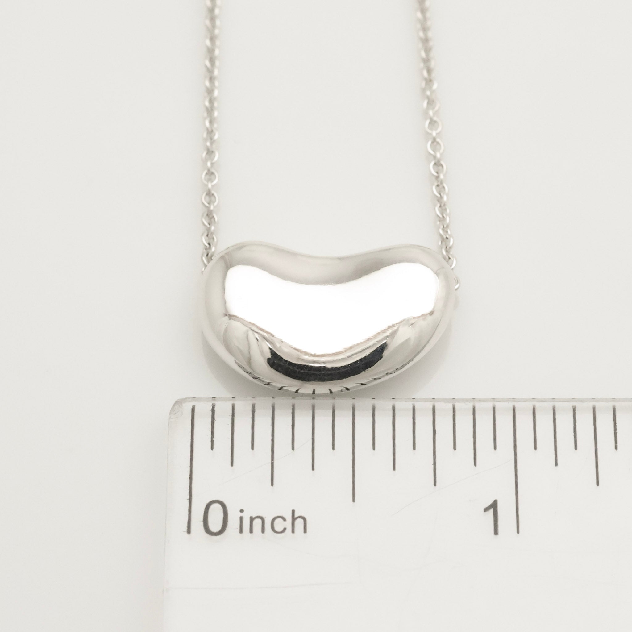  Tiffany & Co. Peretti Large  Bean Necklace  Sterling Silver 925 