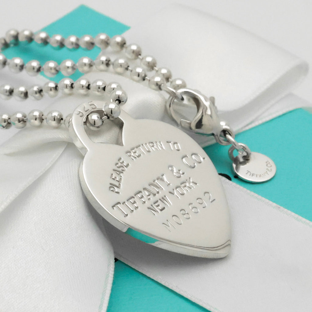TIFFANY&Co. リターントゥ ティファニー ハート タグ ボール チェーン ネックレス AG925