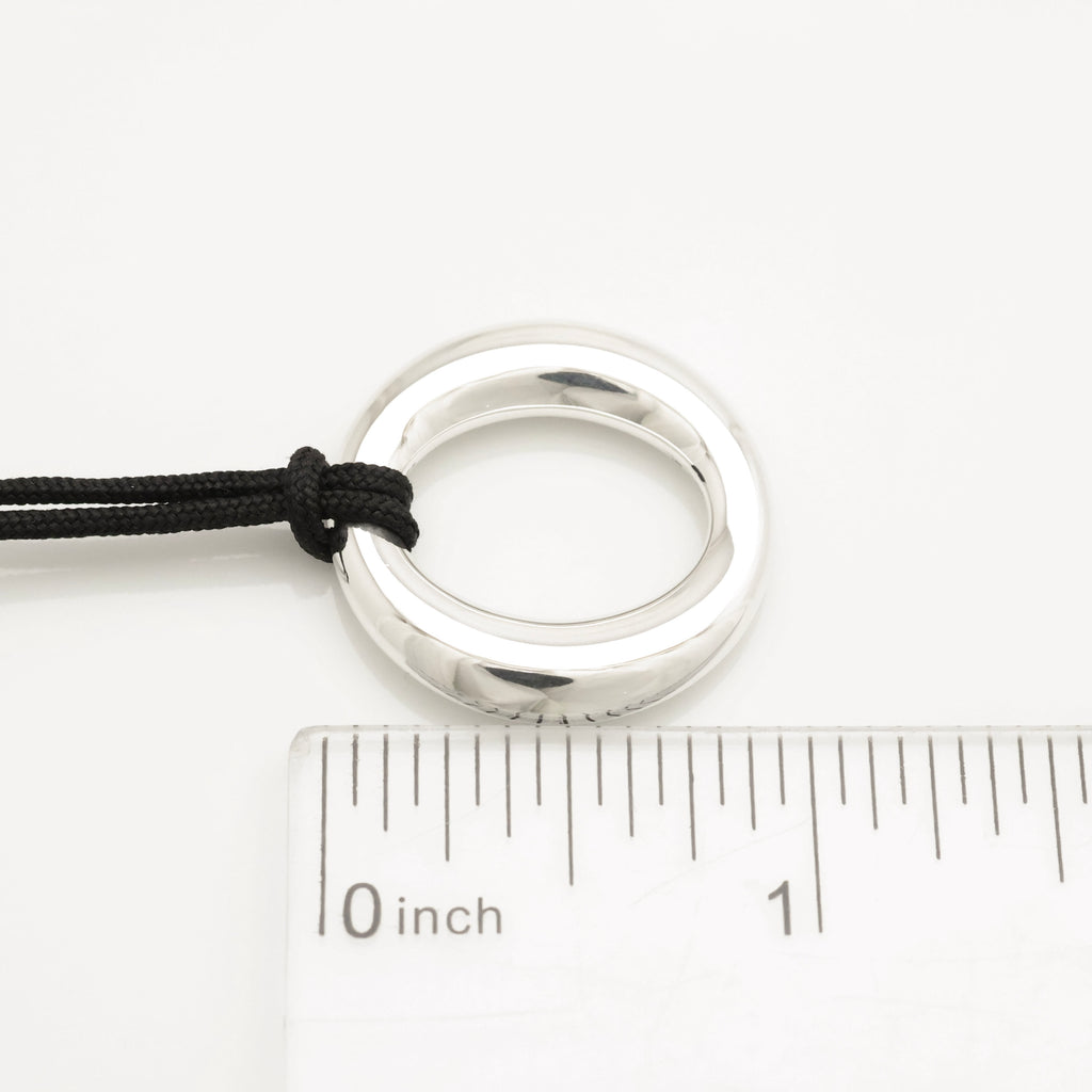  Tiffany & Co. Seviana Silk Cord Necklace Sterling Silver 925