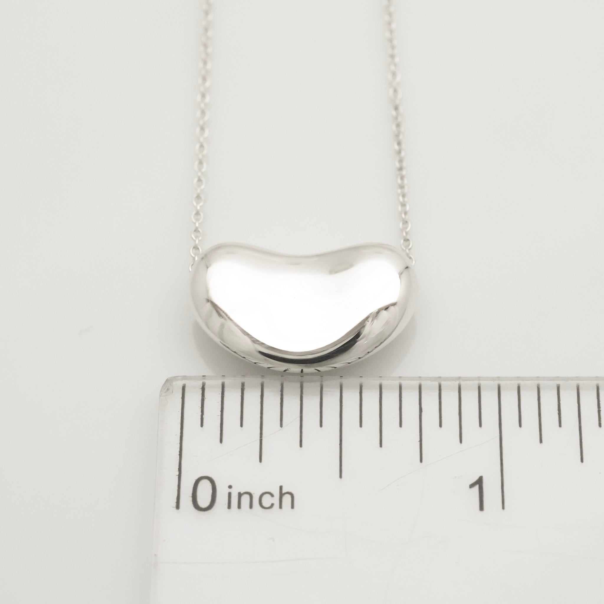  Tiffany & Co. Peretti Large  Bean Necklace  Sterling Silver 925 