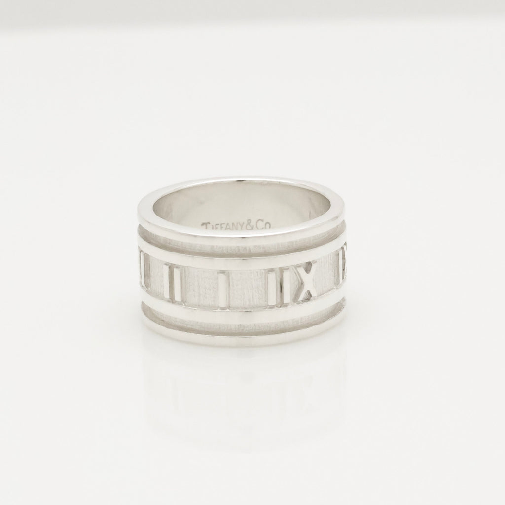 Tiffany & Co. Atlas Wide Ring Size 7-7.25 Sterling Silver 925