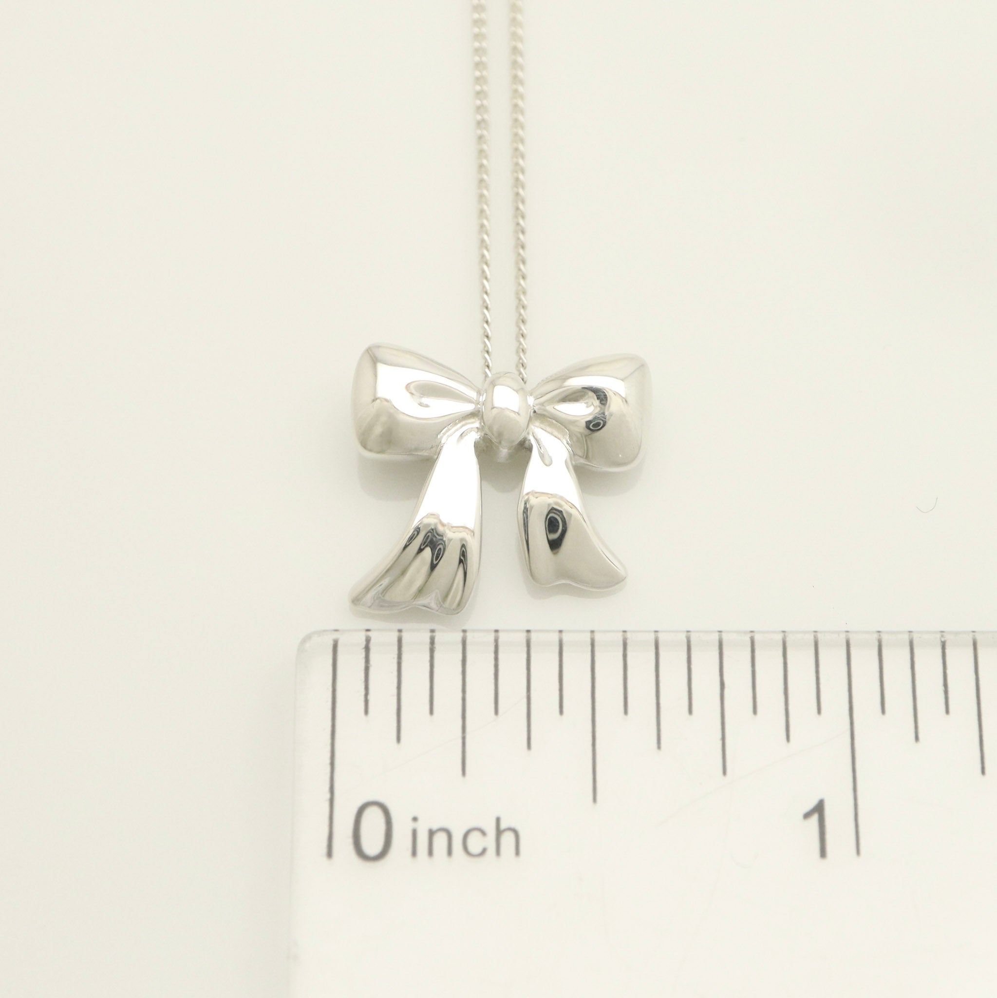 TIFFANY&Co. ミニ リボン ネックレス AG925