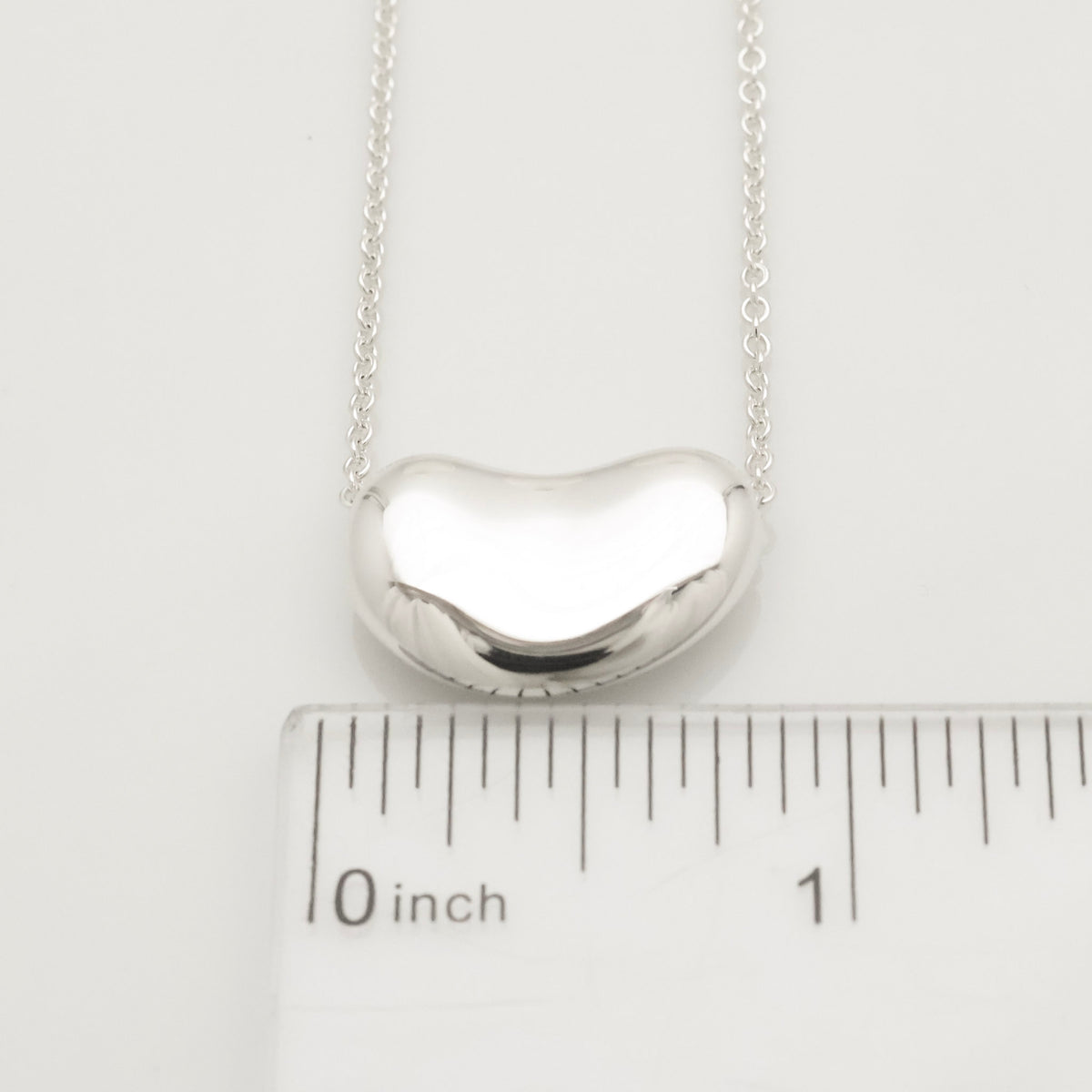  Tiffany & Co. Peretti Large Bean Necklace Sterling Silver 925 