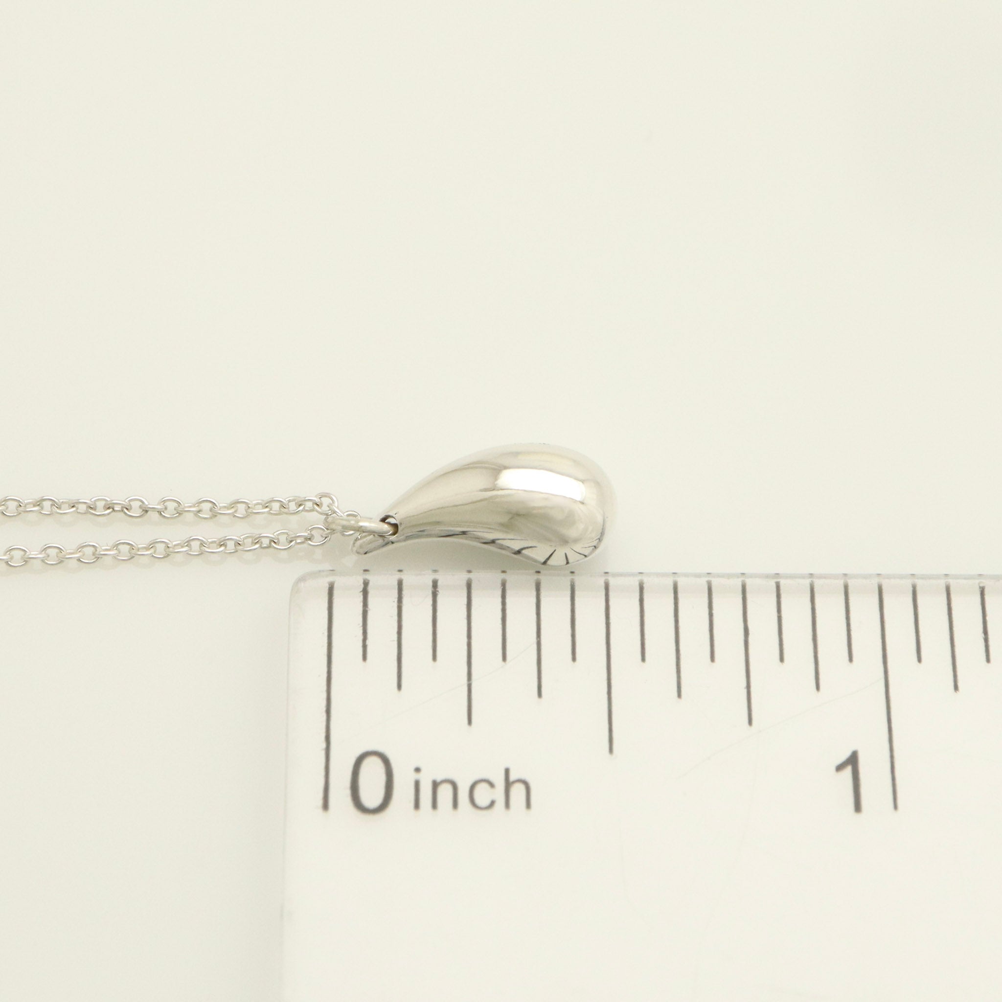 Tiffany & Co. Teardrop Necklace Pendant Sterling Silver 925 
