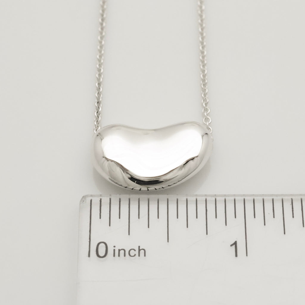  Tiffany & Co. Peretti Large Bean Necklace Sterling Silver 925 