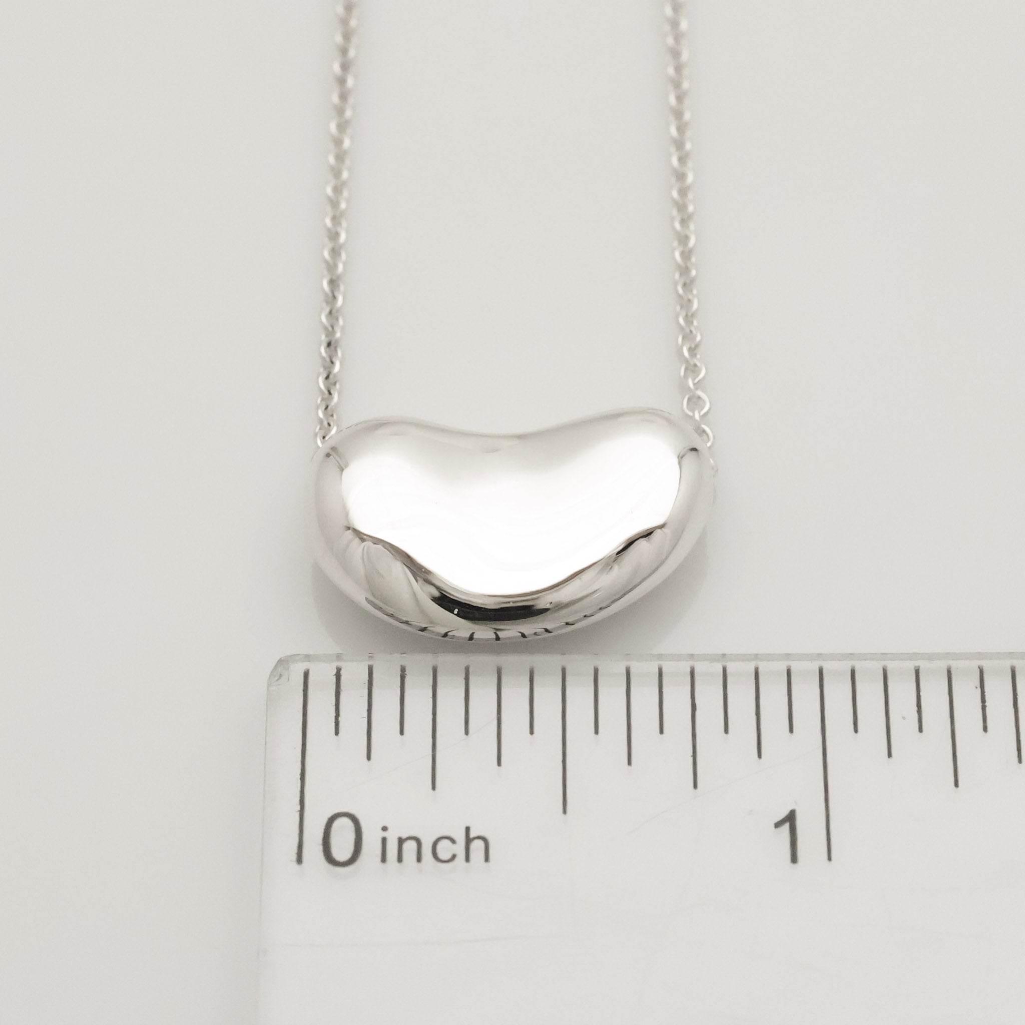  Tiffany & Co. Peretti Large Bean Necklace Sterling Silver 925 