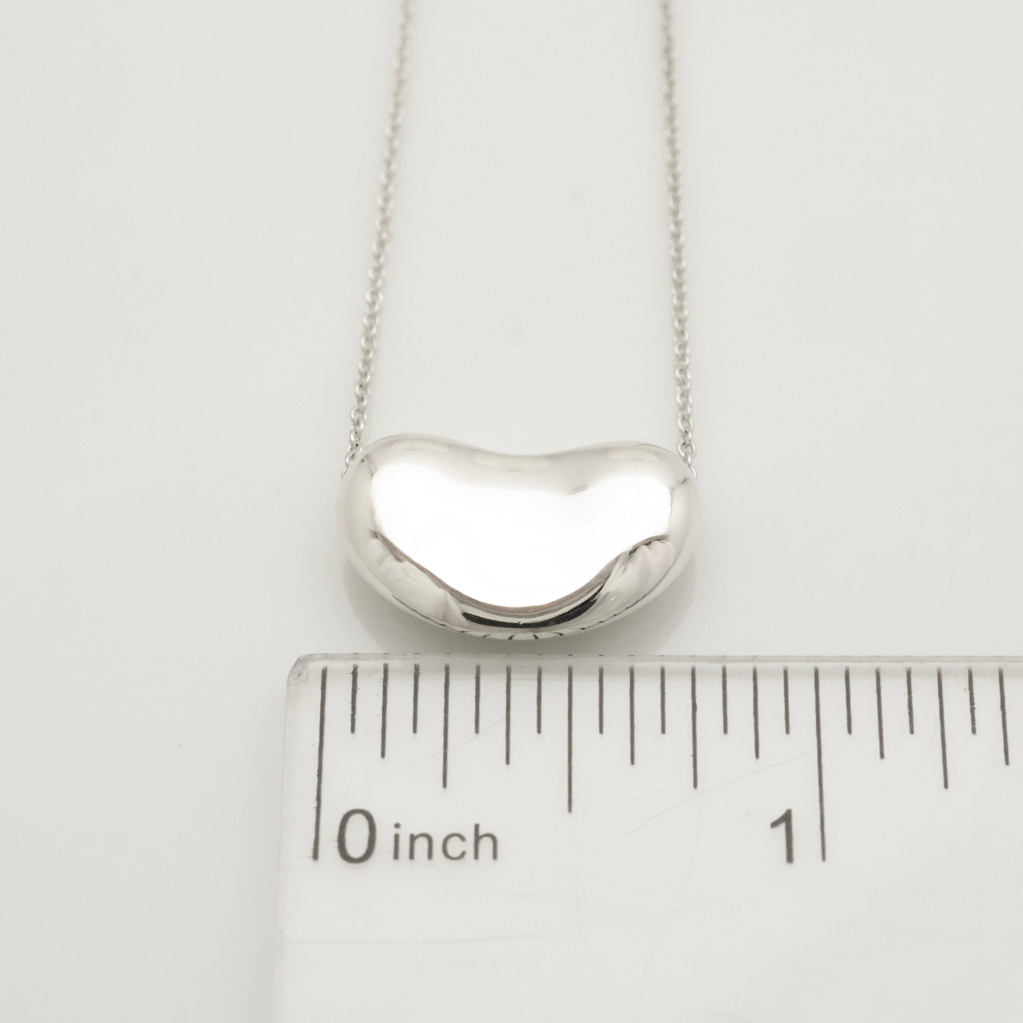  Tiffany & Co. Peretti Large  Bean Necklace  Sterling Silver 925 