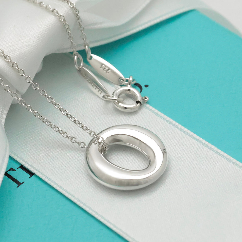 Tiffany & Co. Peretti Small Sevillana Necklace Sterling Silver 925