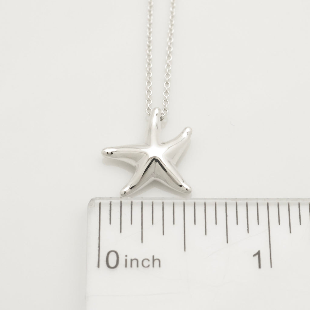 Tiffany & Co. Starfish Pendant Necklace Sterling Silve 925