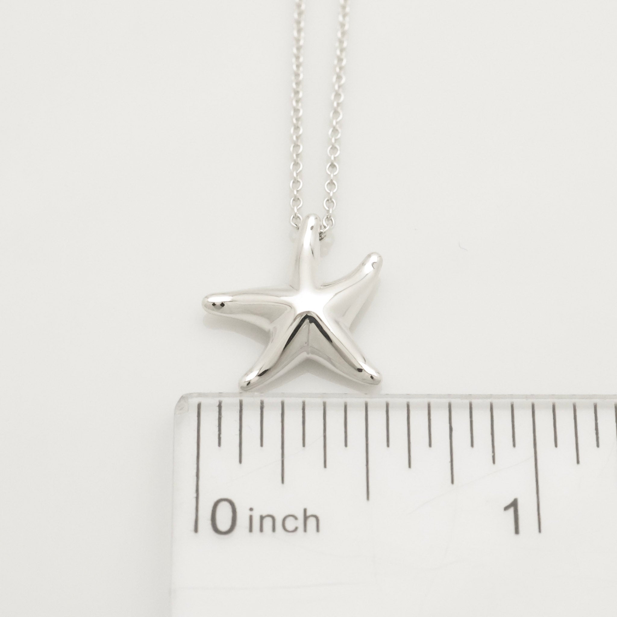 Tiffany & Co. Starfish Pendant Necklace Sterling Silve 925