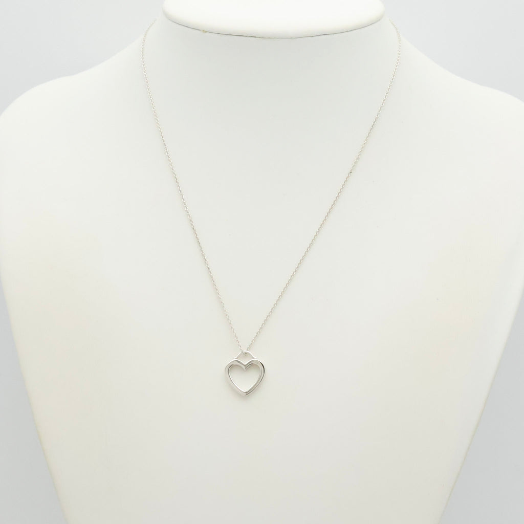  Tiffany & Co. Sentimental Heart Necklace Pendant Sterling Silver 925