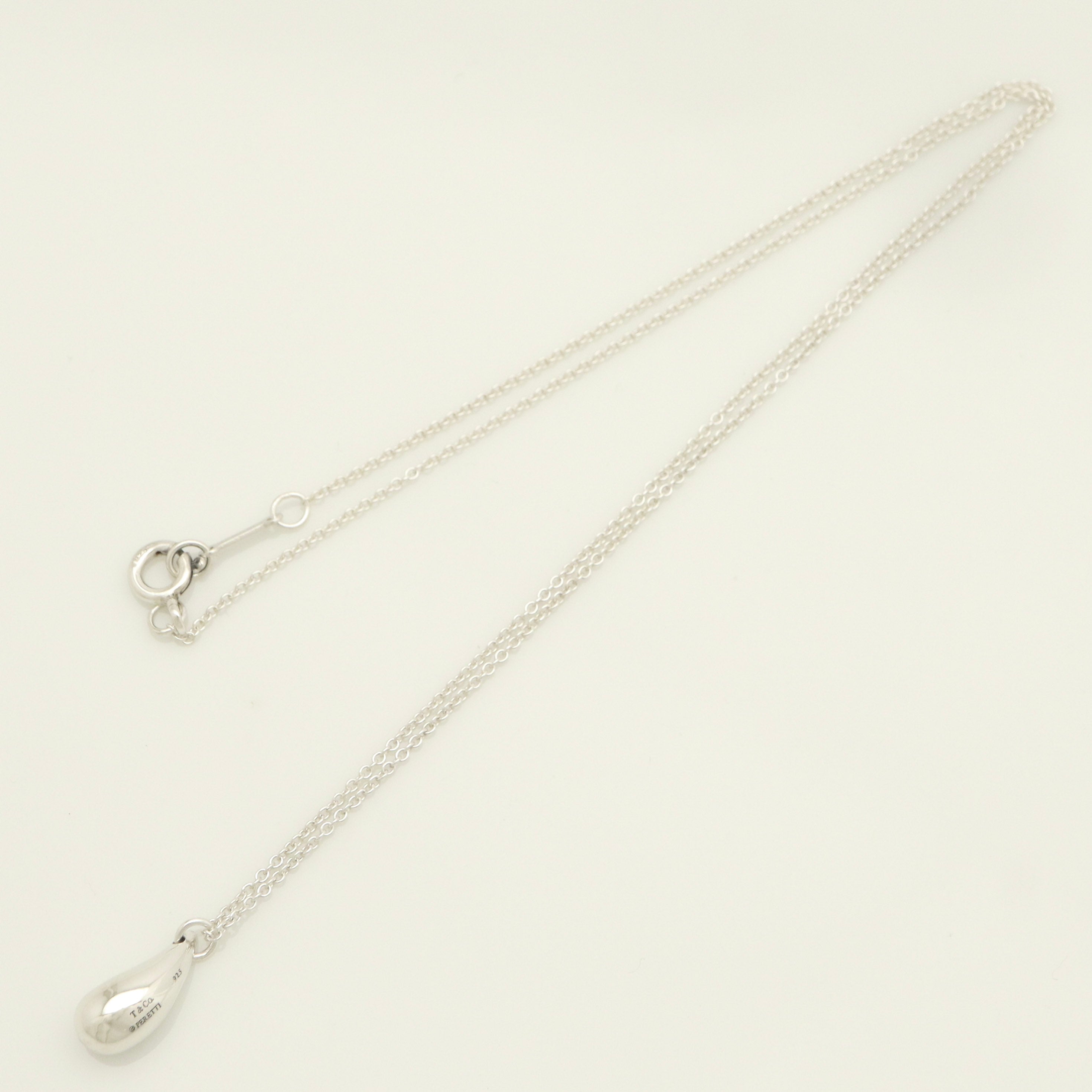 Tiffany & Co. Teardrop Necklace Pendant Sterling Silver 925 