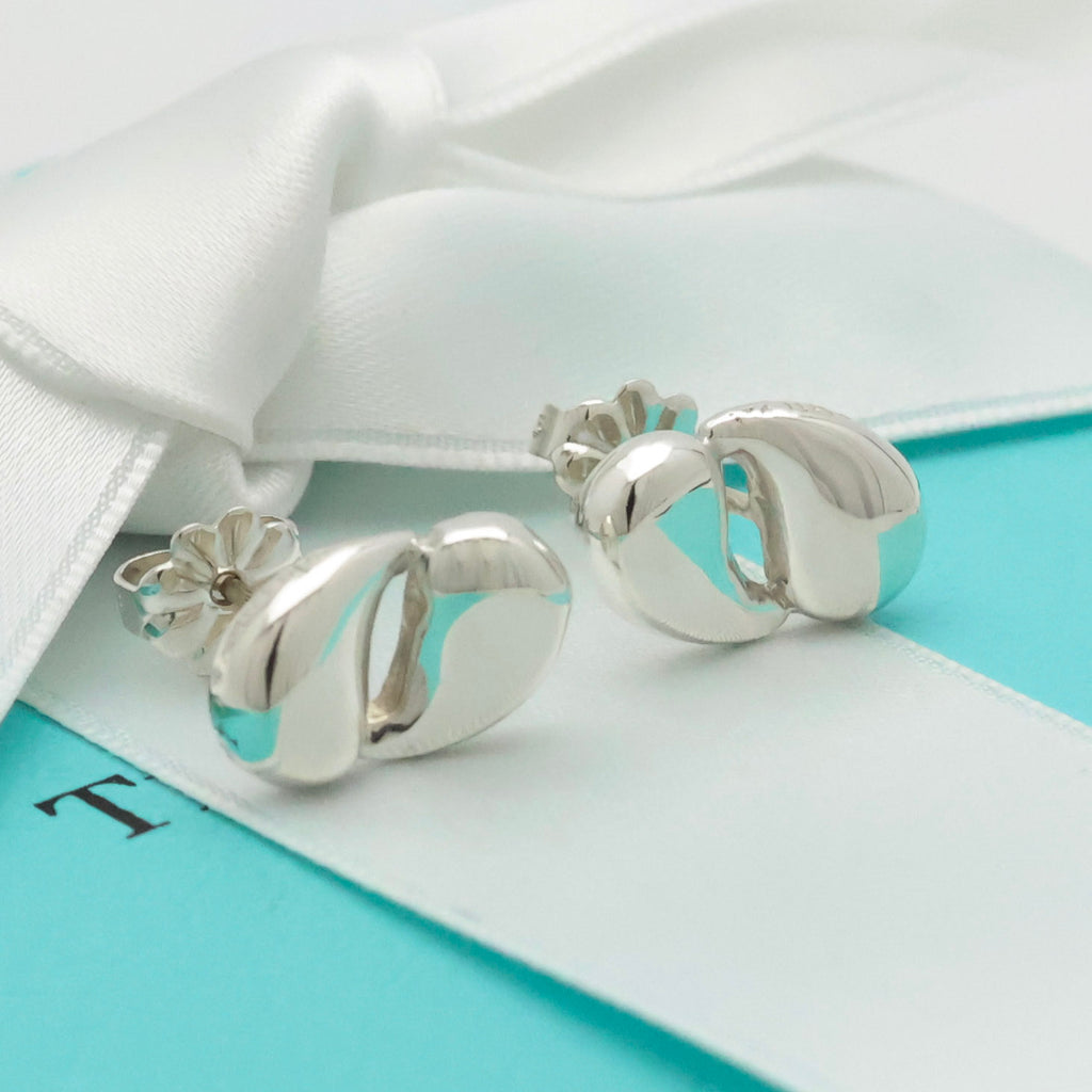 TIFFANY&Co. ダブル ティアドロップ エルサペレッティ スタッド ピアス AG925