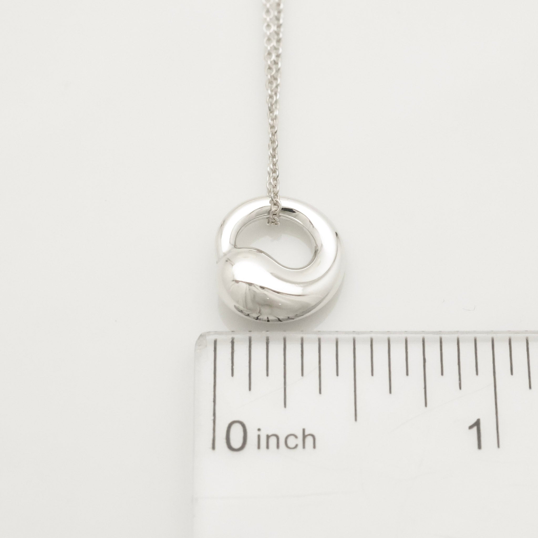 Tiffany & Co. MEDIUM Eternal Circle Necklace Sterling Silver 925 