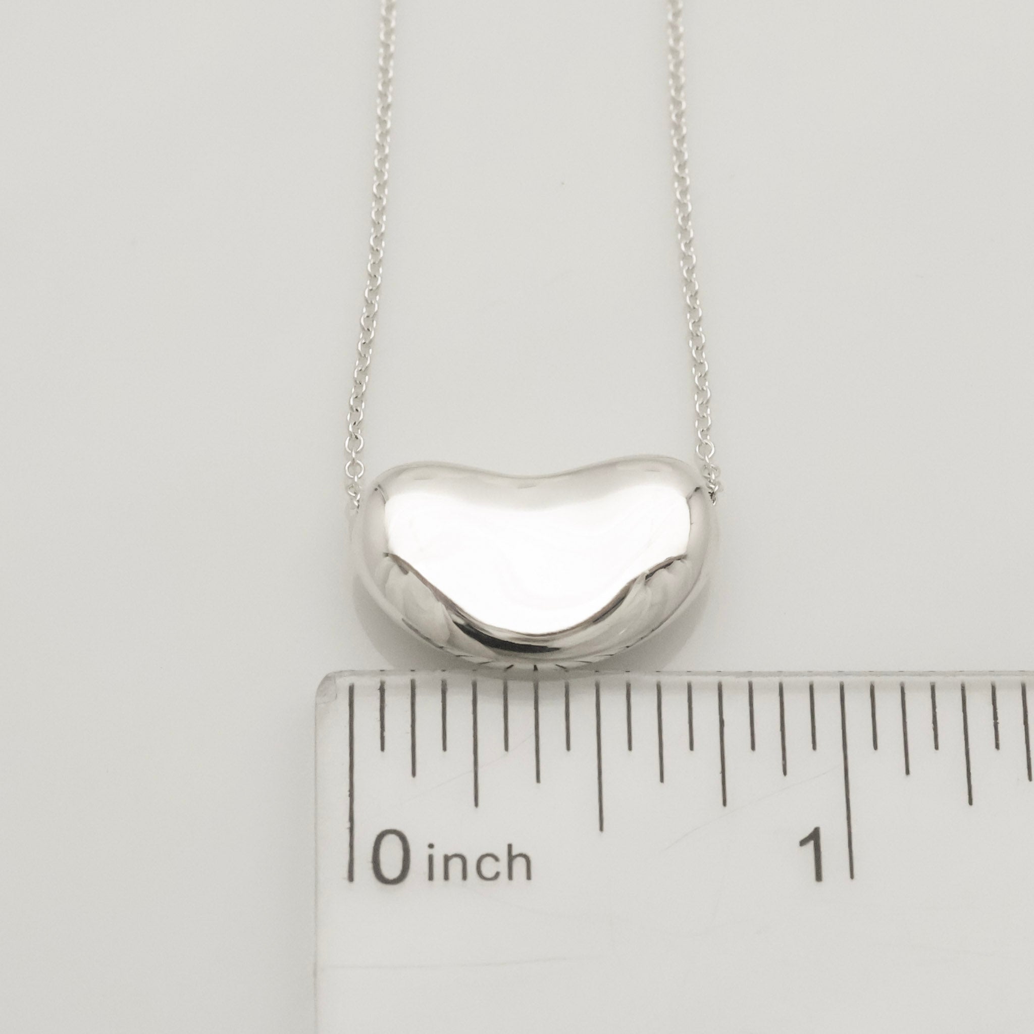  Tiffany & Co. Peretti Large  Bean Necklace  Sterling Silver 925 