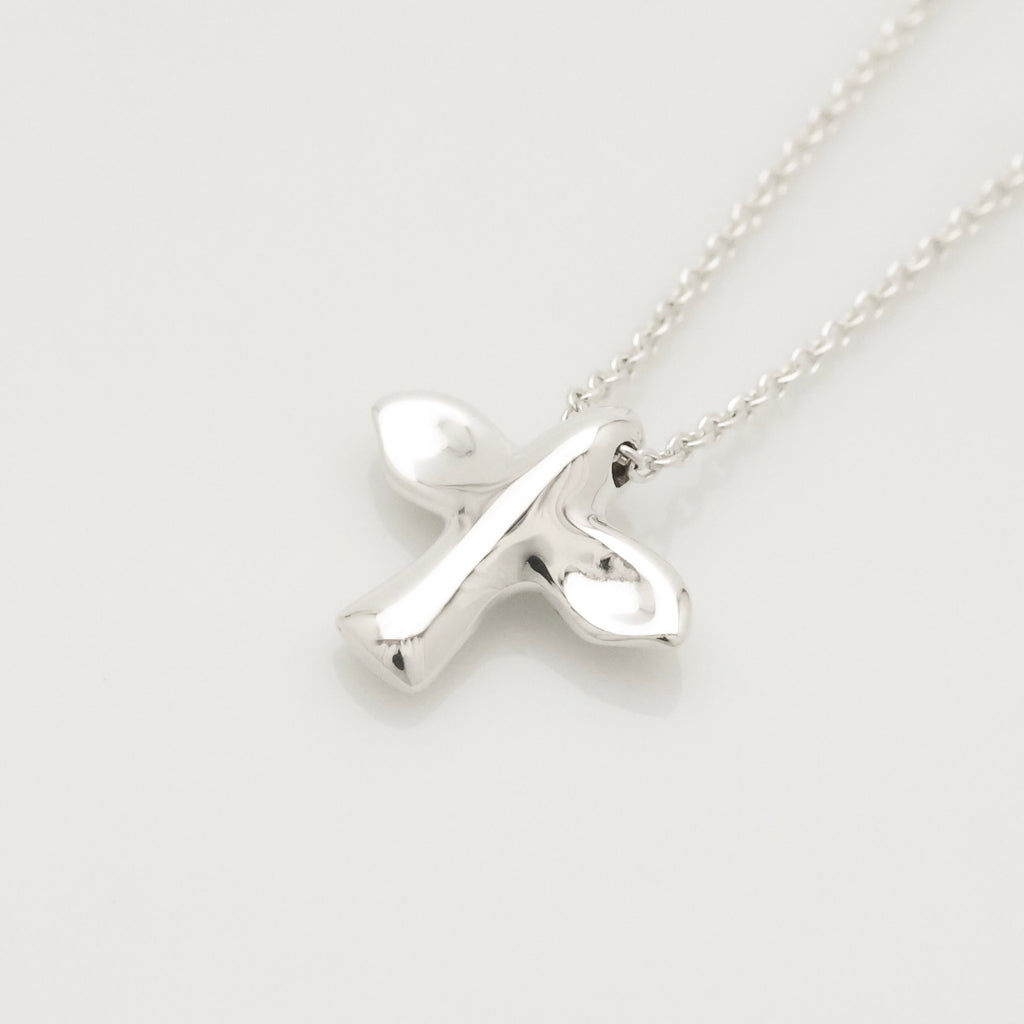 Tiffany & Co Peretti Dove Bird Cross Necklace Sterling Silver 925 