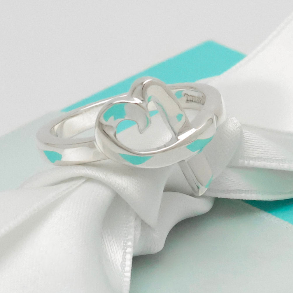  Tiffany & Co. Picasso Loving Heart Ring  Sterling Silver 925
