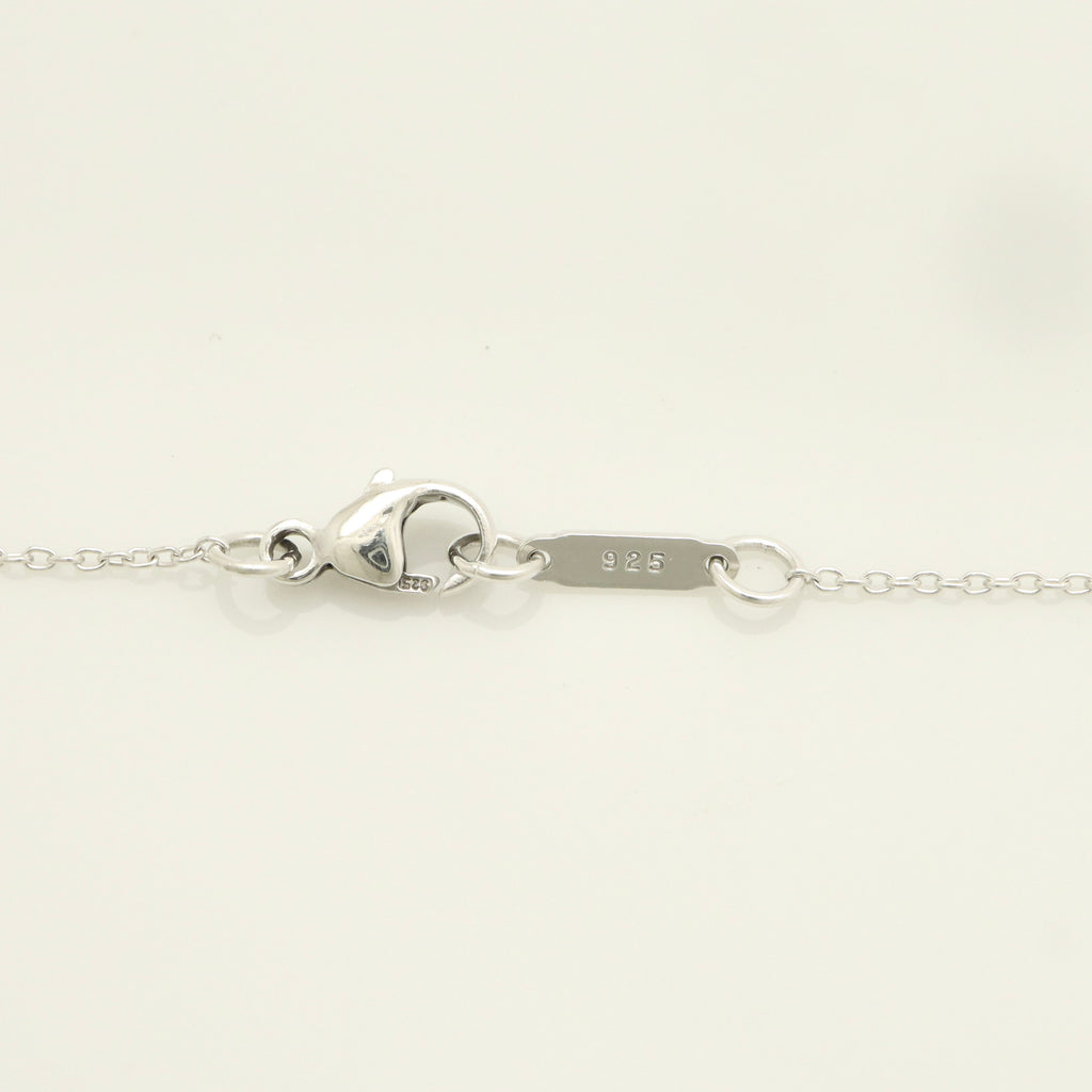 Tiffany & Co. Puff Heart Dangle Pendant Necklace Sterling Silver 925