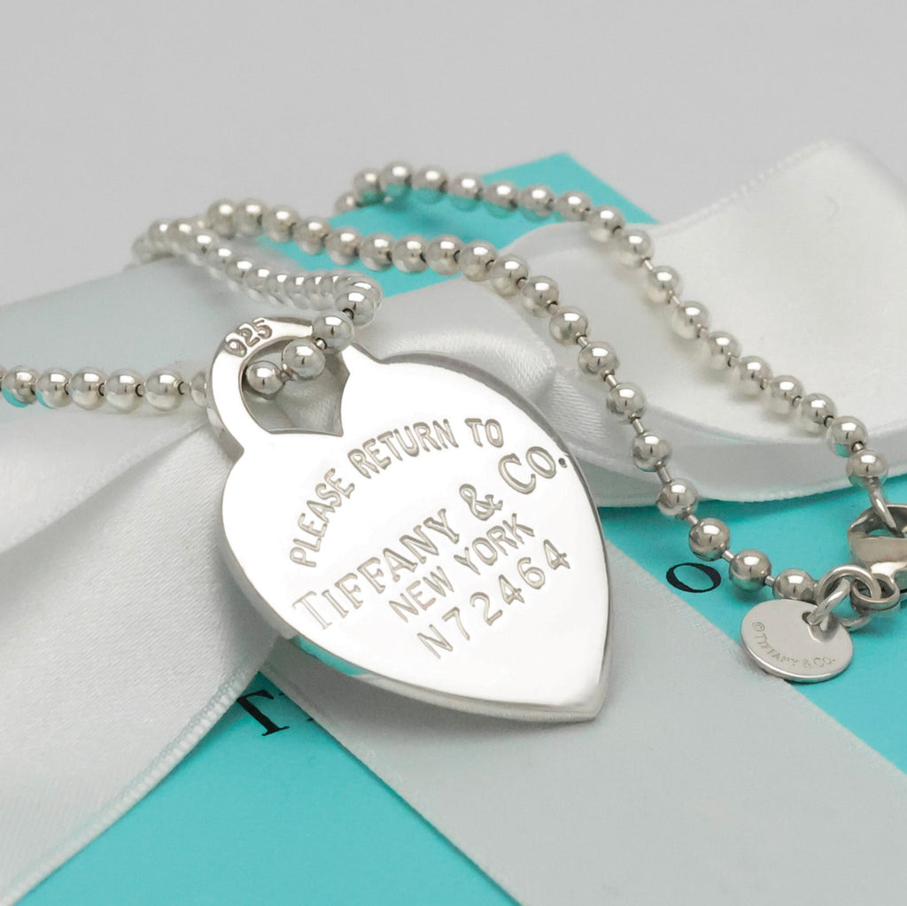 TIFFANY&Co. リターントゥ ティファニー ハート タグ ボール チェーン ネックレス AG925