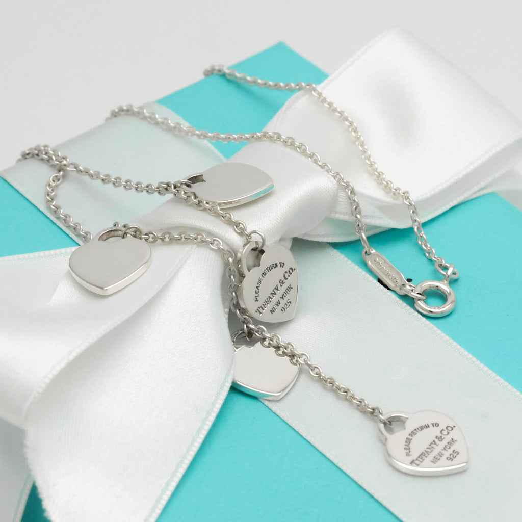 TIFFANY&Co. リターントゥ ティファニー ファイブ ハート ダク ダングル ネックレス AG925