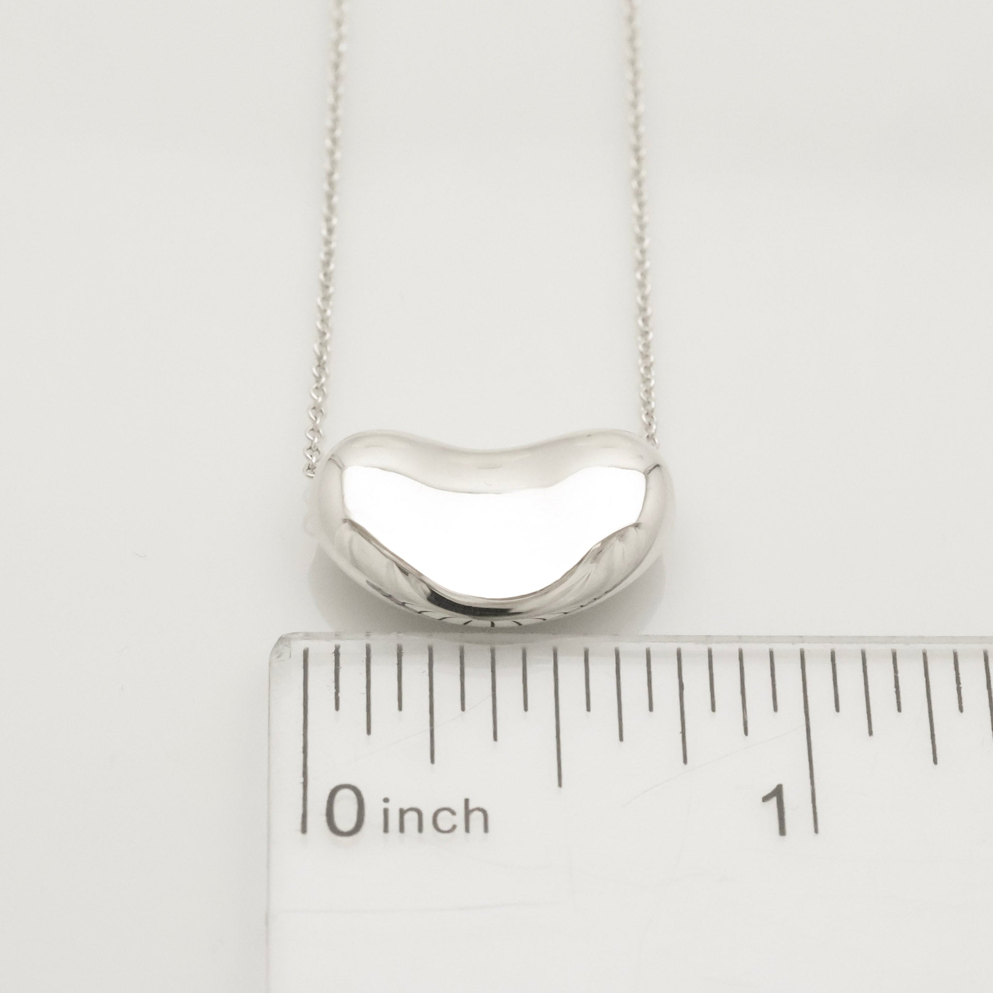  Tiffany & Co. Peretti Large  Bean Necklace  Sterling Silver 925 