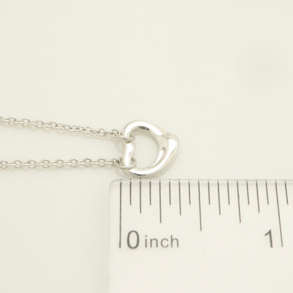  Tiffany & Co. Peretti Triple Open Heart Lariat Necklace Sterling Silver 925 