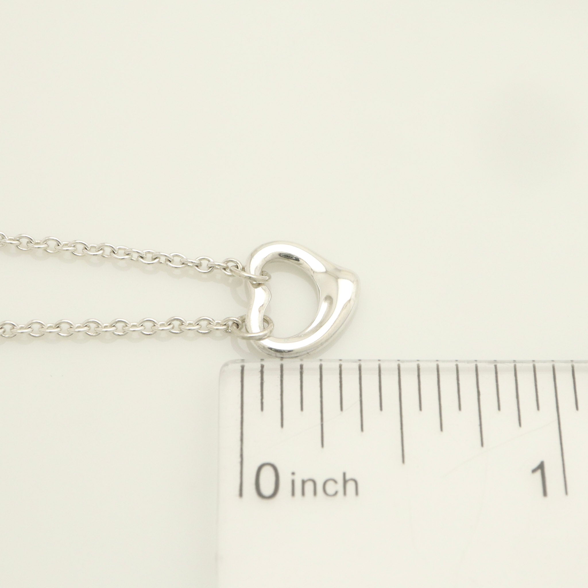  Tiffany & Co. Peretti Triple Open Heart Lariat Necklace Sterling Silver 925 