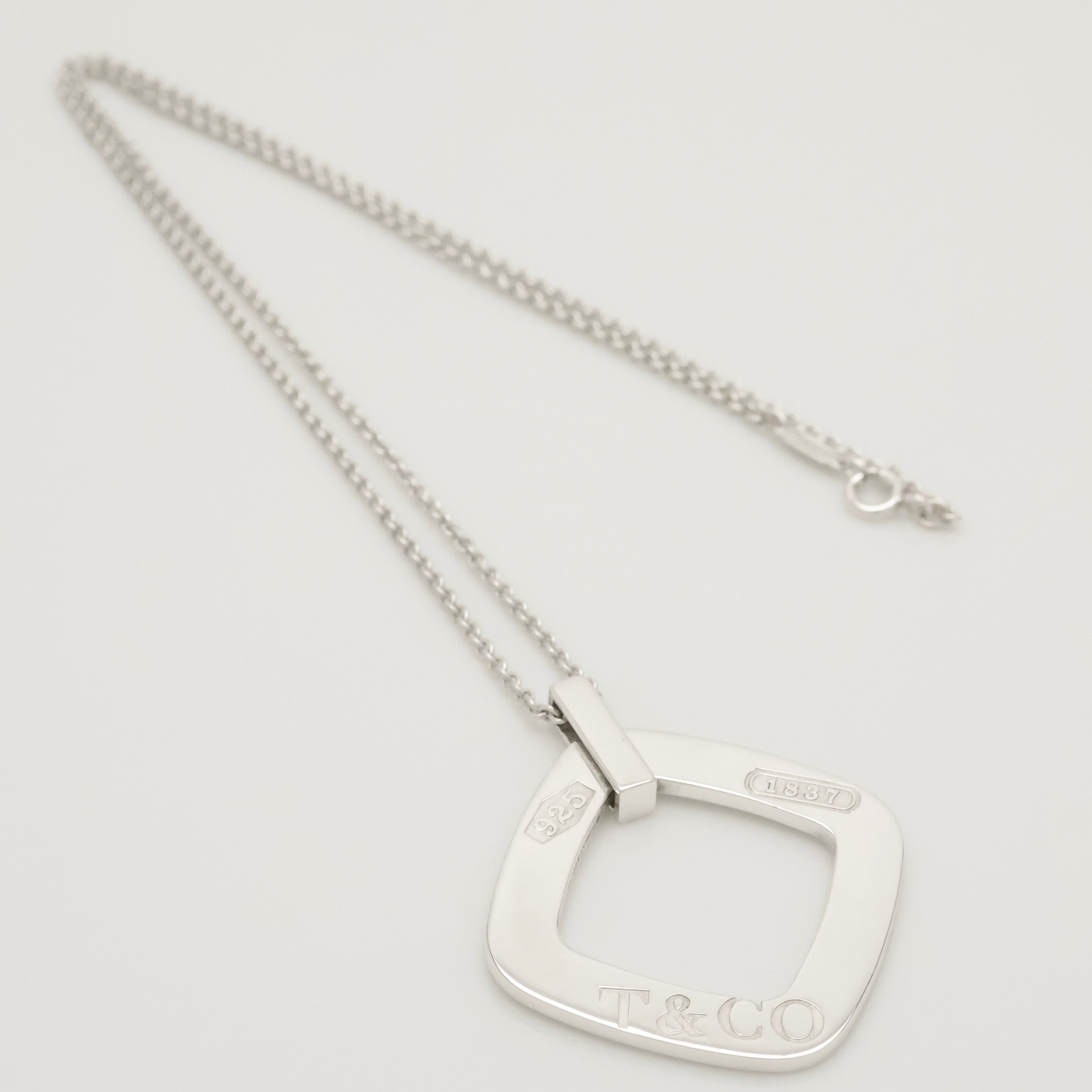 TIFFANY&Co. 1837 モンタージュ スクエア ネックレス AG925