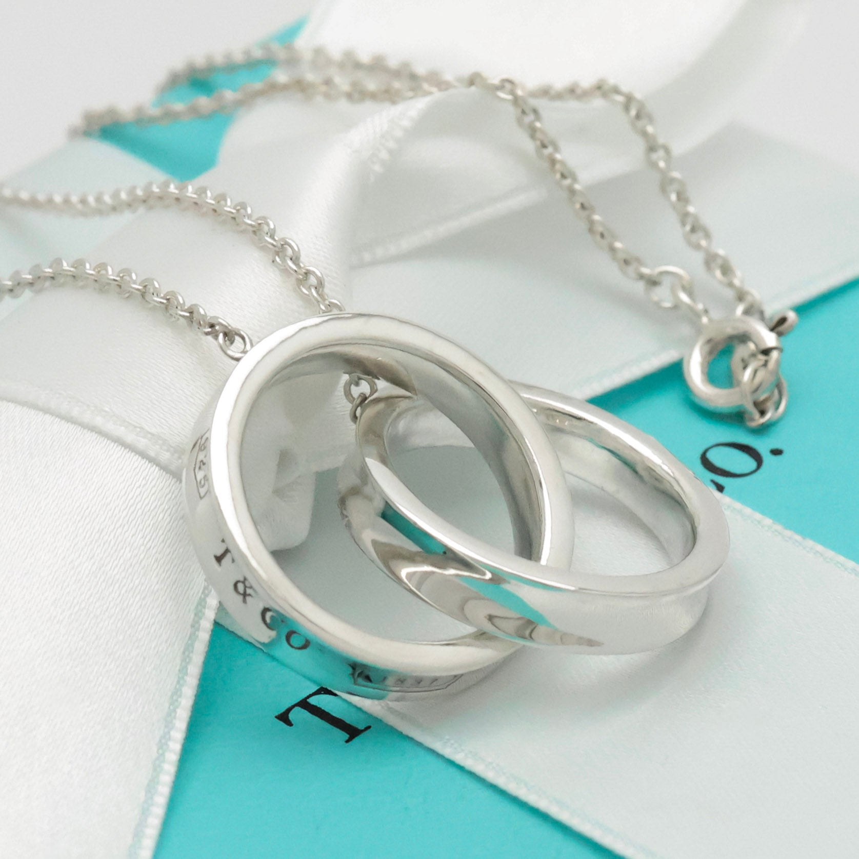 TIFFANY&Co. 1837 インターロッキング サークル ラリアット ネックレス AG925