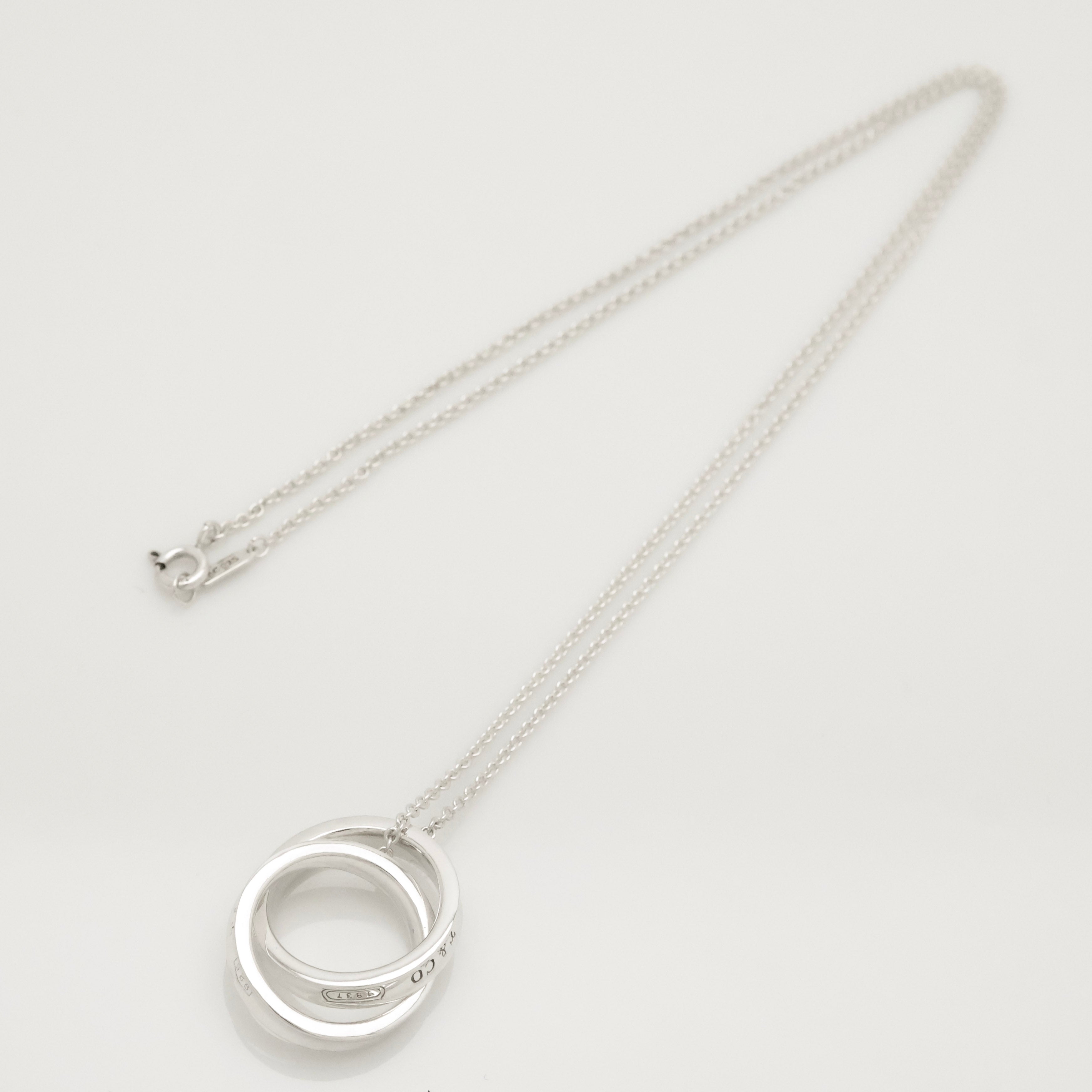 TIFFANY&Co. 1837 インターロッキング サークル ラリアット ネックレス AG925