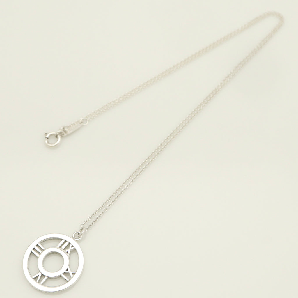  Tiffany & Co. Atlas Open Circle Necklace Sterling Silver 925