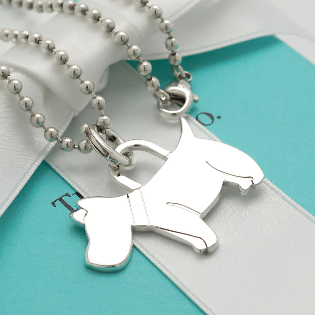 Tiffany & Co. Scottie Terrier Dog Necklacce Sterling Silver 925