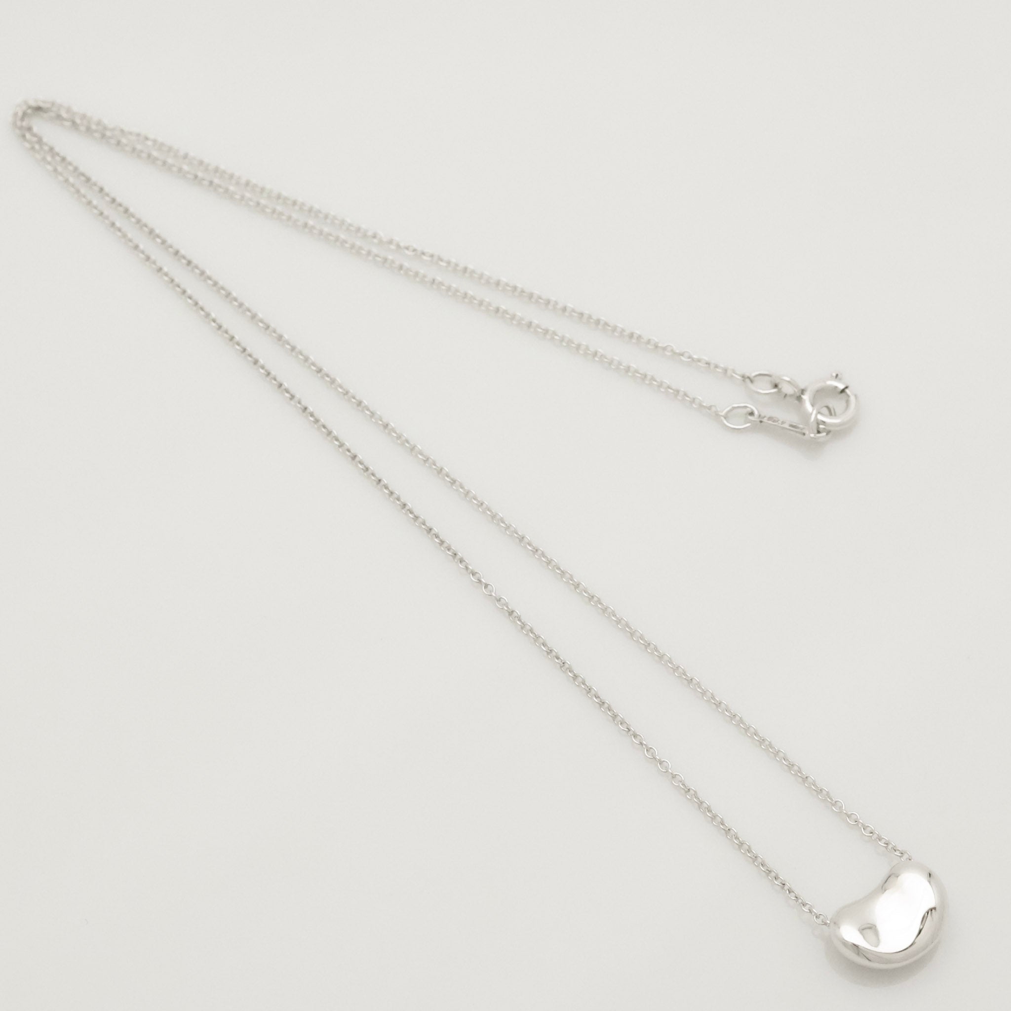  Tiffany & Co. Peretti Mini  Bean Necklace  Sterling Silver 925 