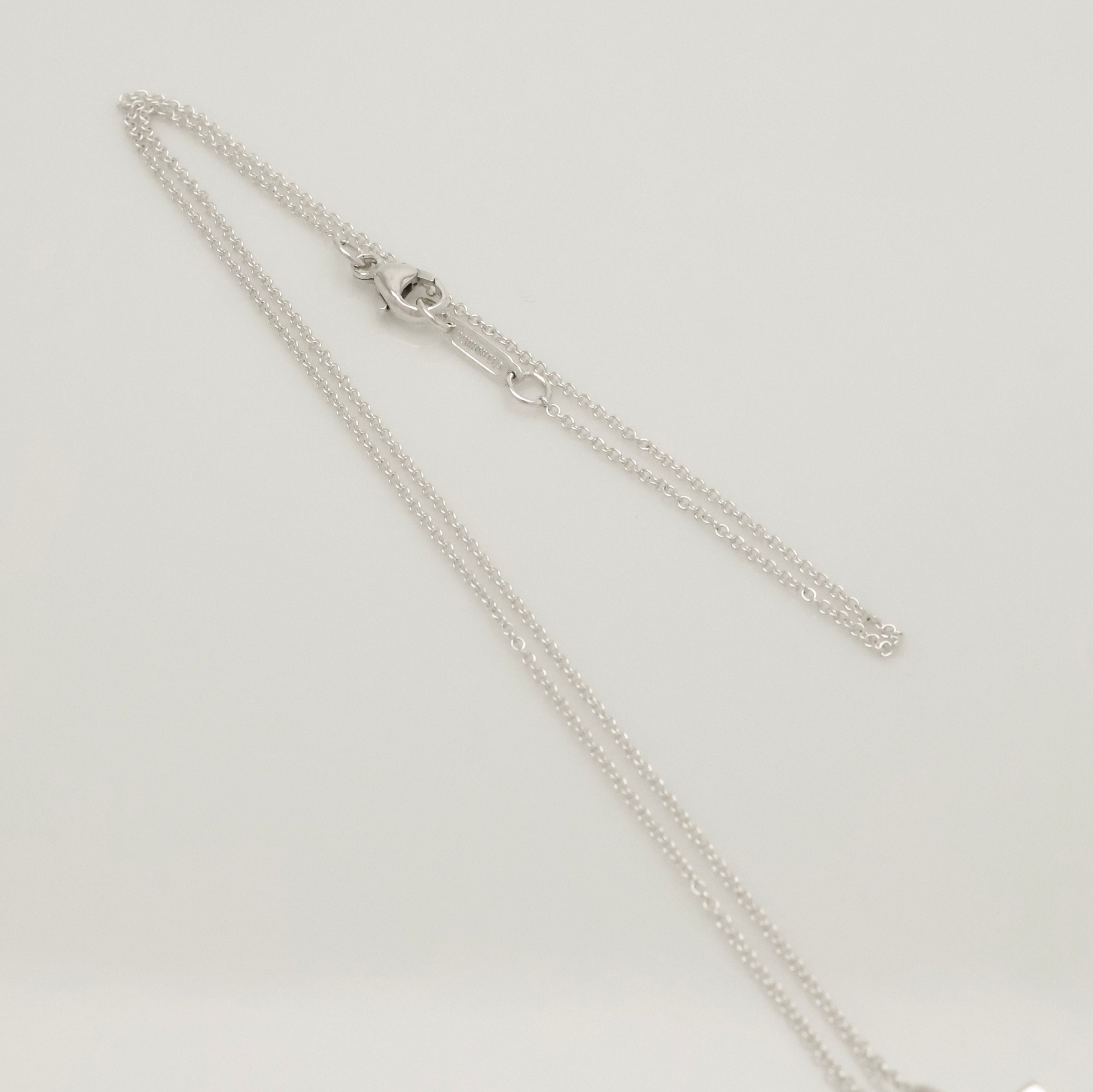 Tiffany & Co. Atlas Cube Lock Padlock Necklace Pendant Sterling Silver 925 