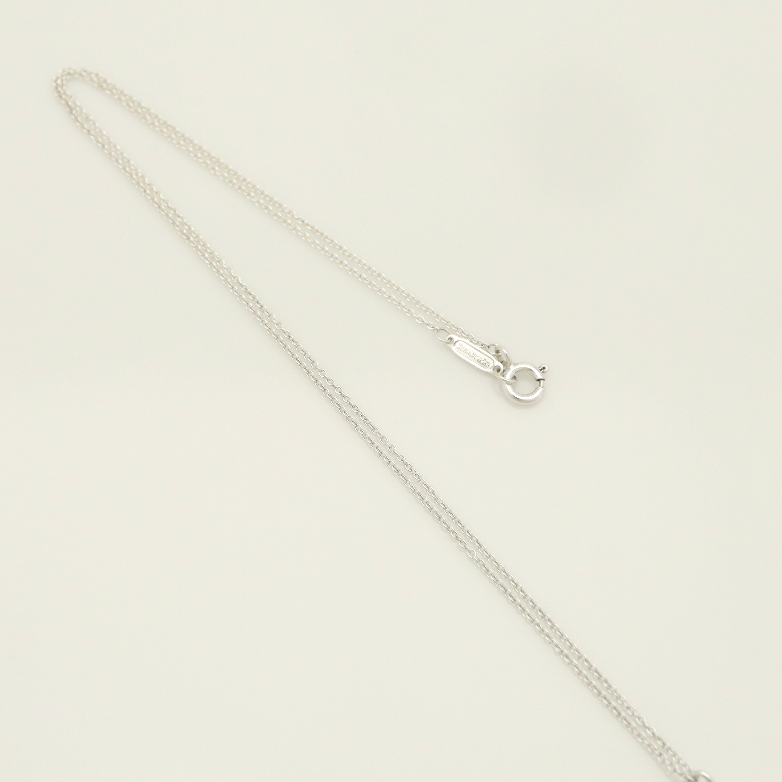  Tiffany & Co. Atlas Open Circle Necklace Sterling Silver 925