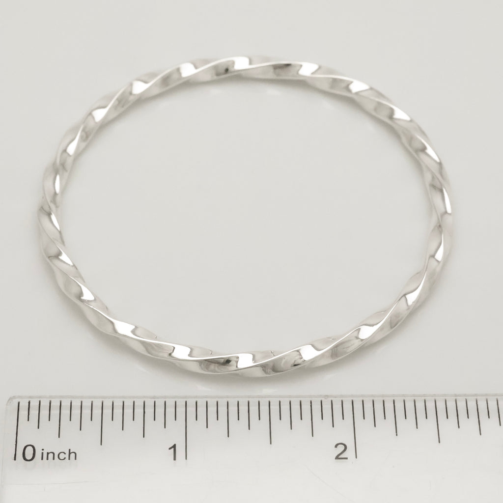 Tiffany & Co. Twist Knife Edge Bangle Bracelet Sterling Silver 925