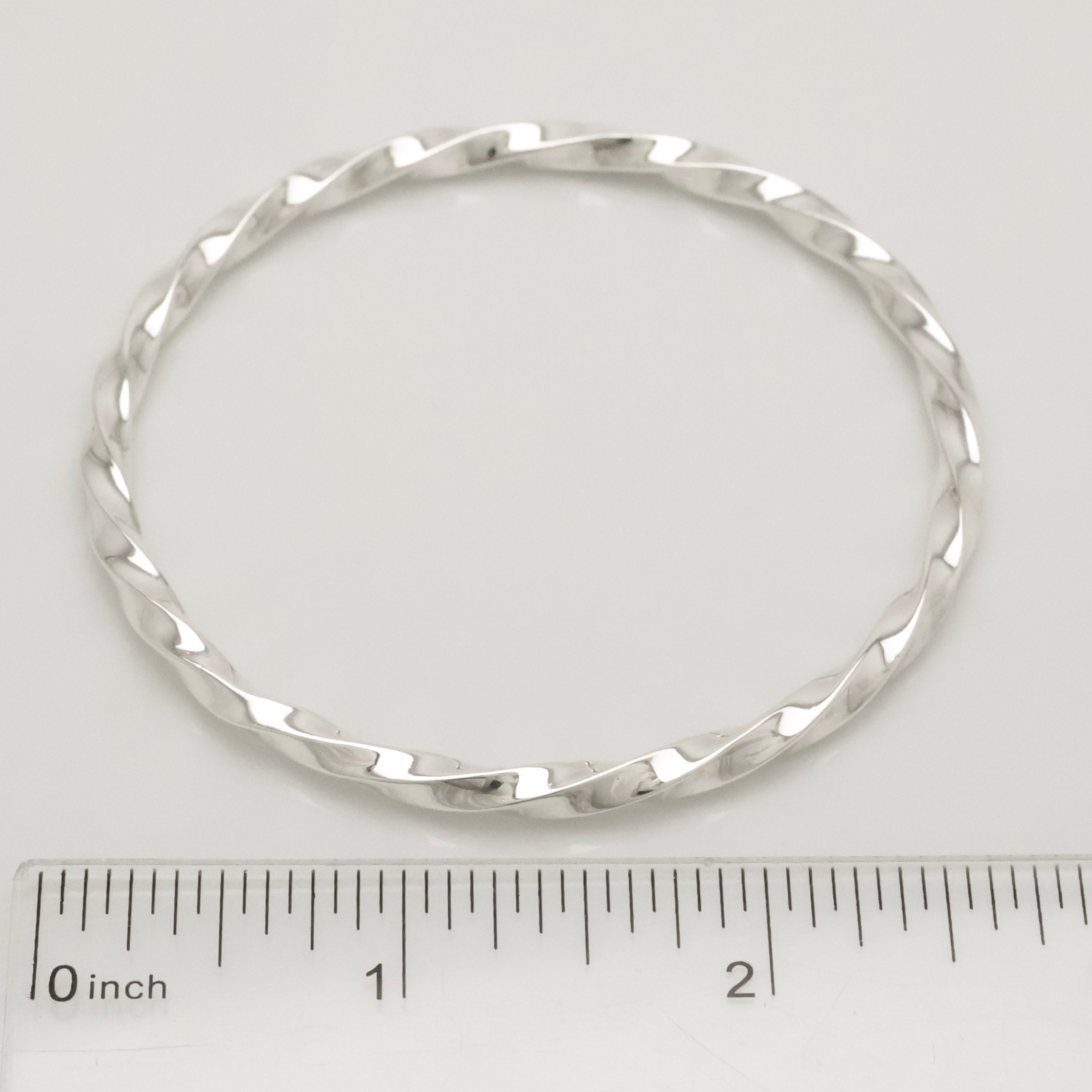 Tiffany & Co. Twist Knife Edge Bangle Bracelet Sterling Silver 925
