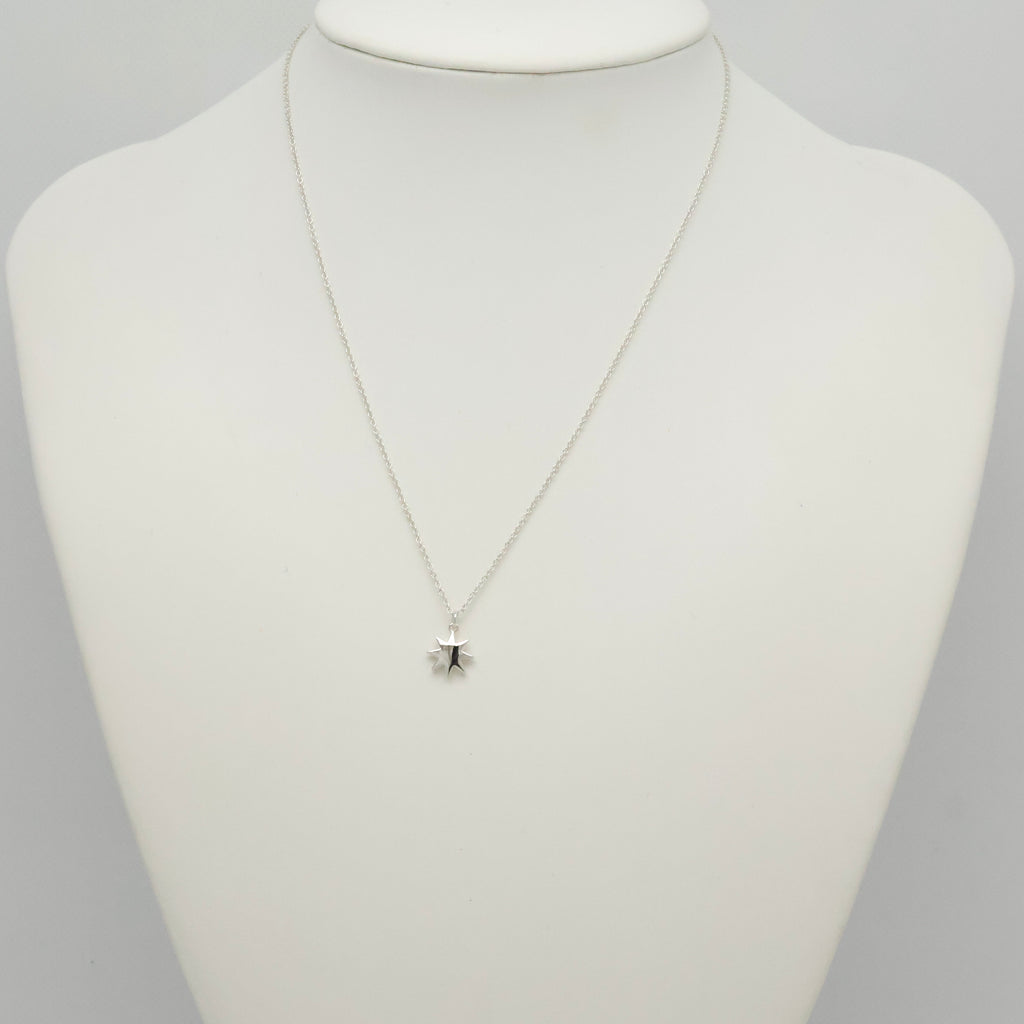  Tiffany & Co. Picasso Sun Star Pendant Necklace Sterling Silver 925 