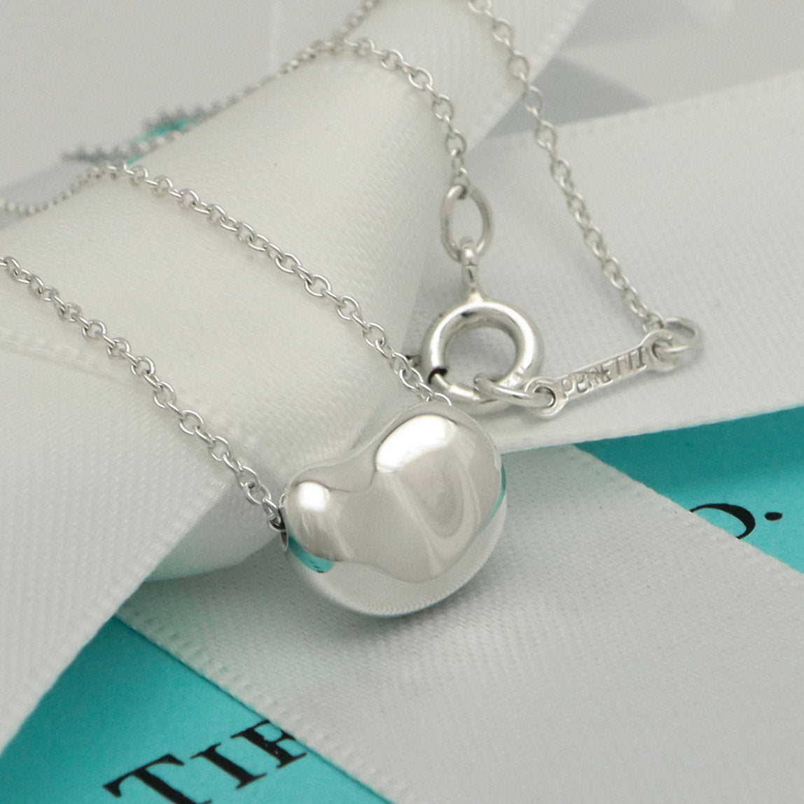 TIFFANY&Co. ミニ ビーン エルサペレッティ ネックレス AG925