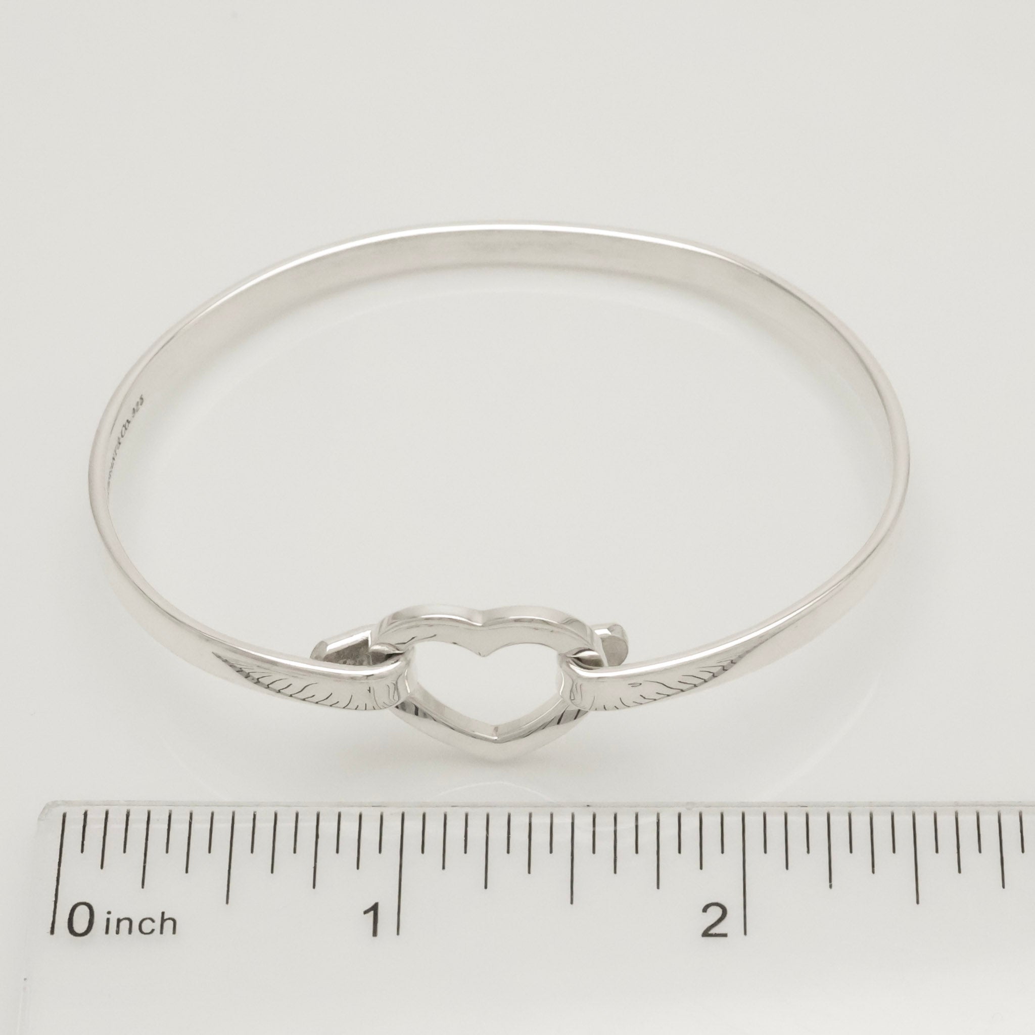 TIFFANY&Co. ハート リンク バングル ブレスレット AG925